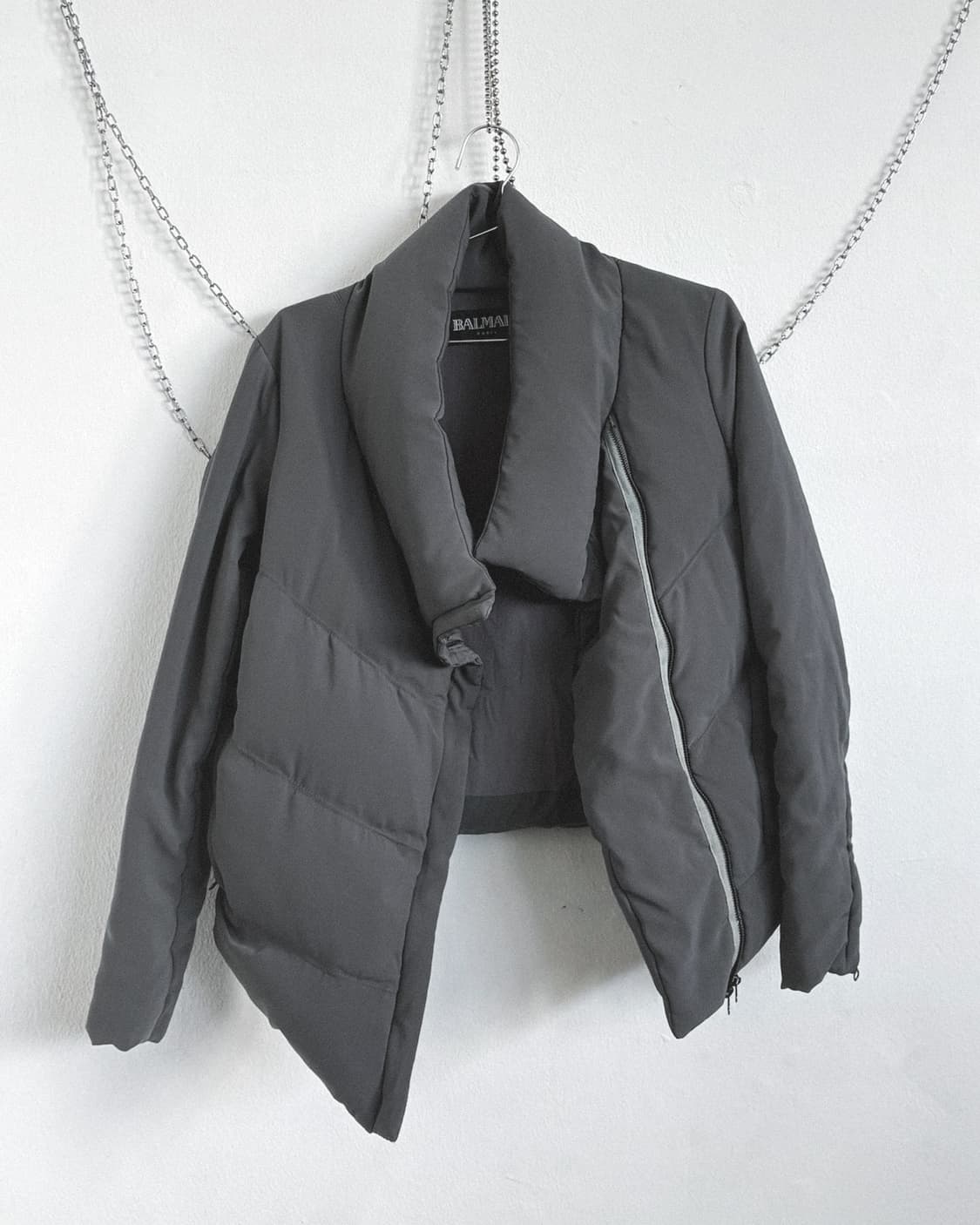 발망 JPN asymmetric 사선지퍼 하이넥 패딩 상품이미지2