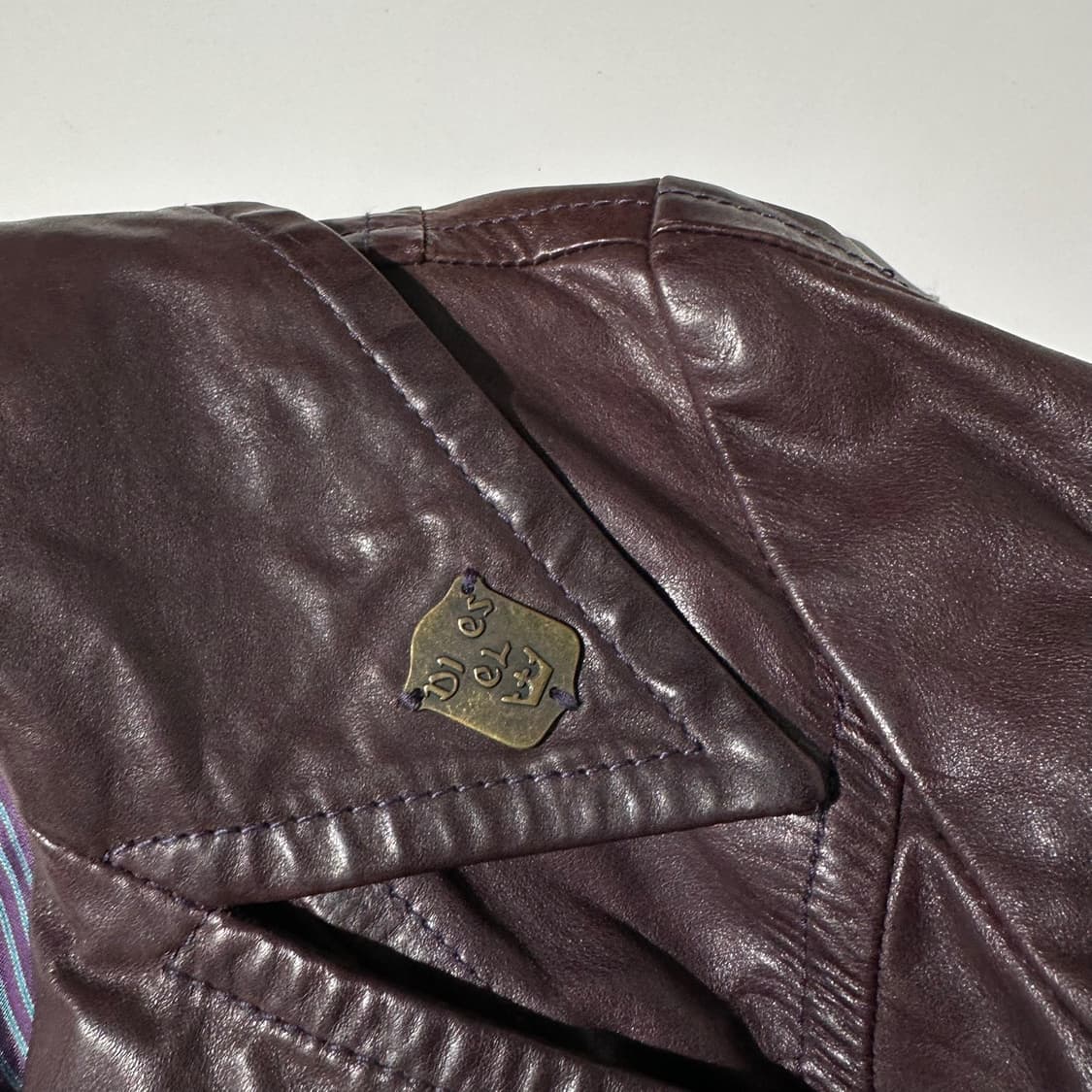 (매장판) 디젤 램스킨 레더 더블 트렌치 코트 상품이미지5