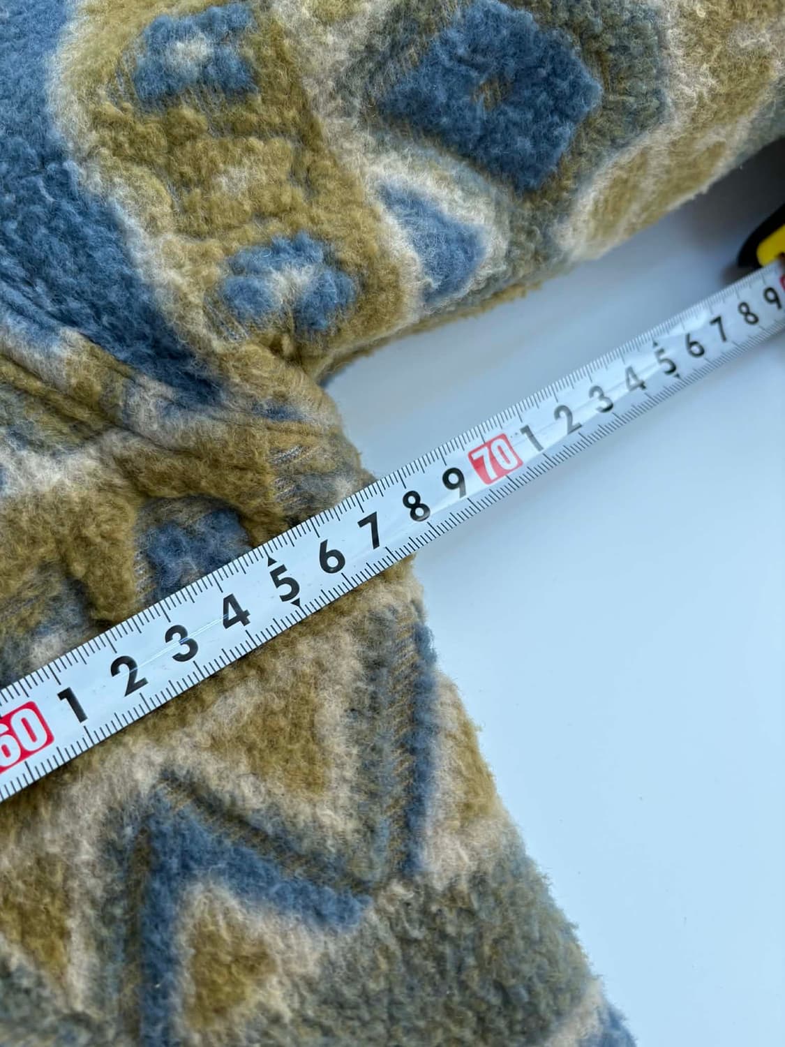 1990s 미쏘니 스포츠 나바호 아가일 패턴 퀄팅 니트 자켓 상품이미지7