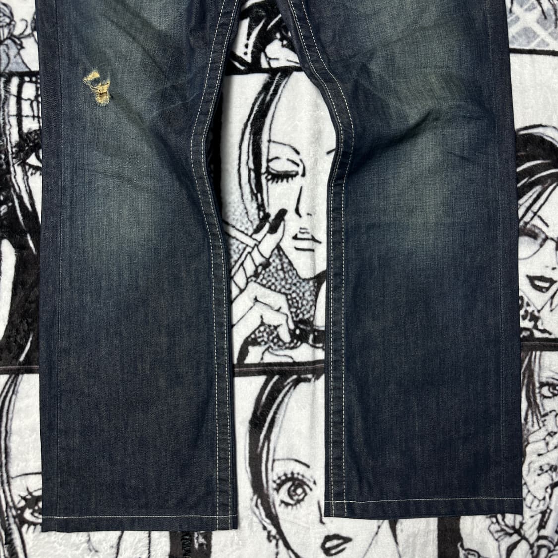 트루릴리젼 트루진 스트레이트 오버핏 데님팬츠 상품이미지7