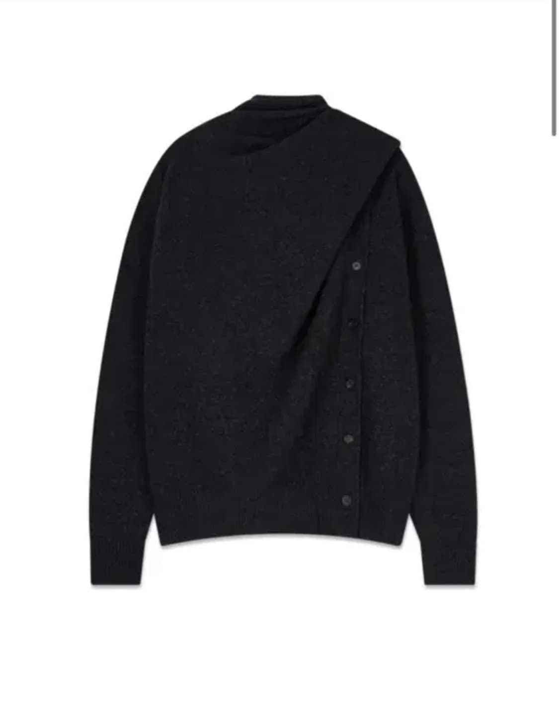 리포스 볼드 숄 가디건 차콜 상품이미지1