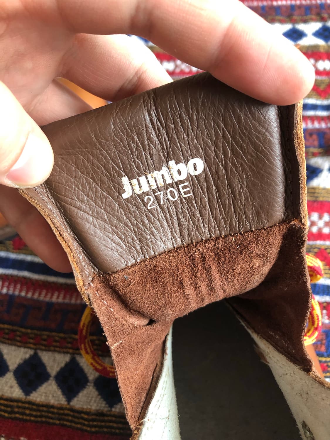 점보 통가죽 등산화 270 미사용 상품이미지7