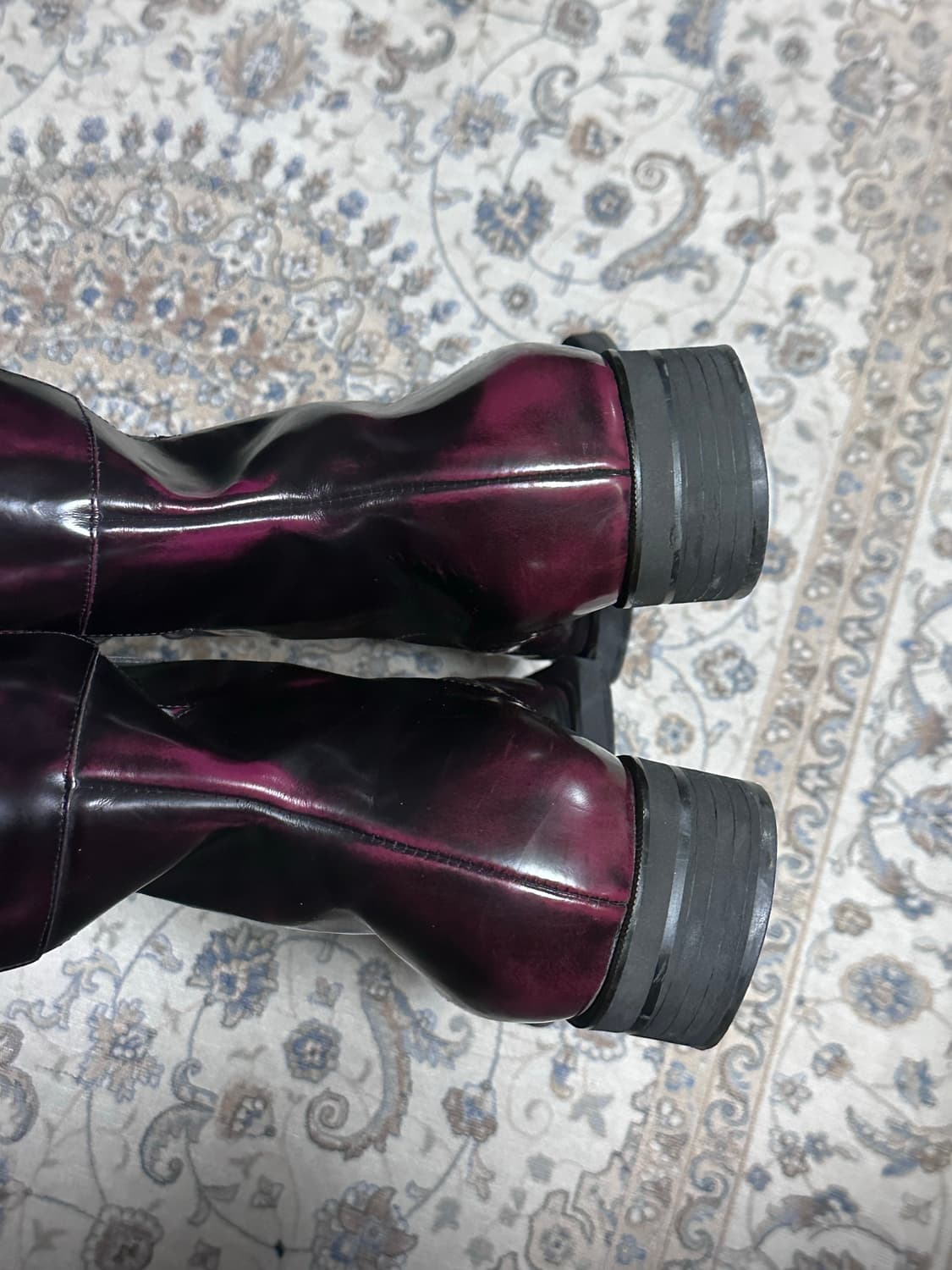 네거티브쓰리 스퀘어토 부츠 270 / 유니크 다크버건디 엔지니어부츠 상품이미지2