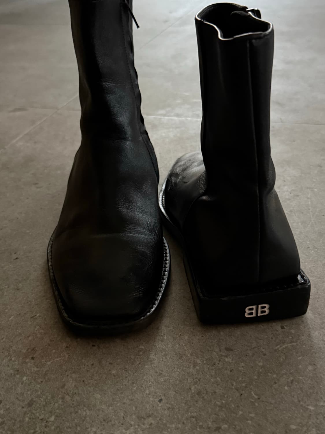 발렌시아가 BB림 스퀘어힐 부츠 37.5 상품이미지1