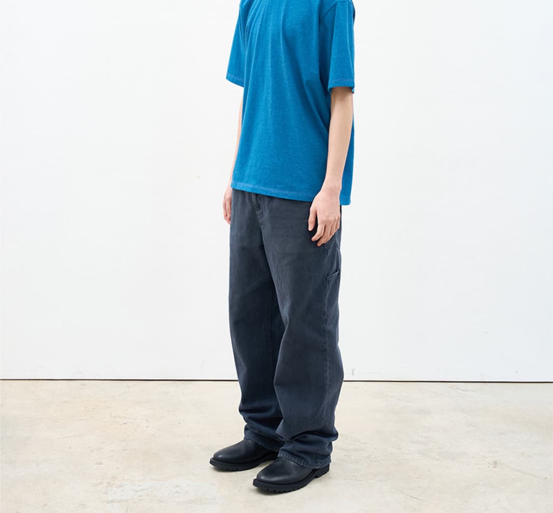 [s]애프터프레이 더스티드 레귤러 데님진스 네이비 새상품 상품이미지1