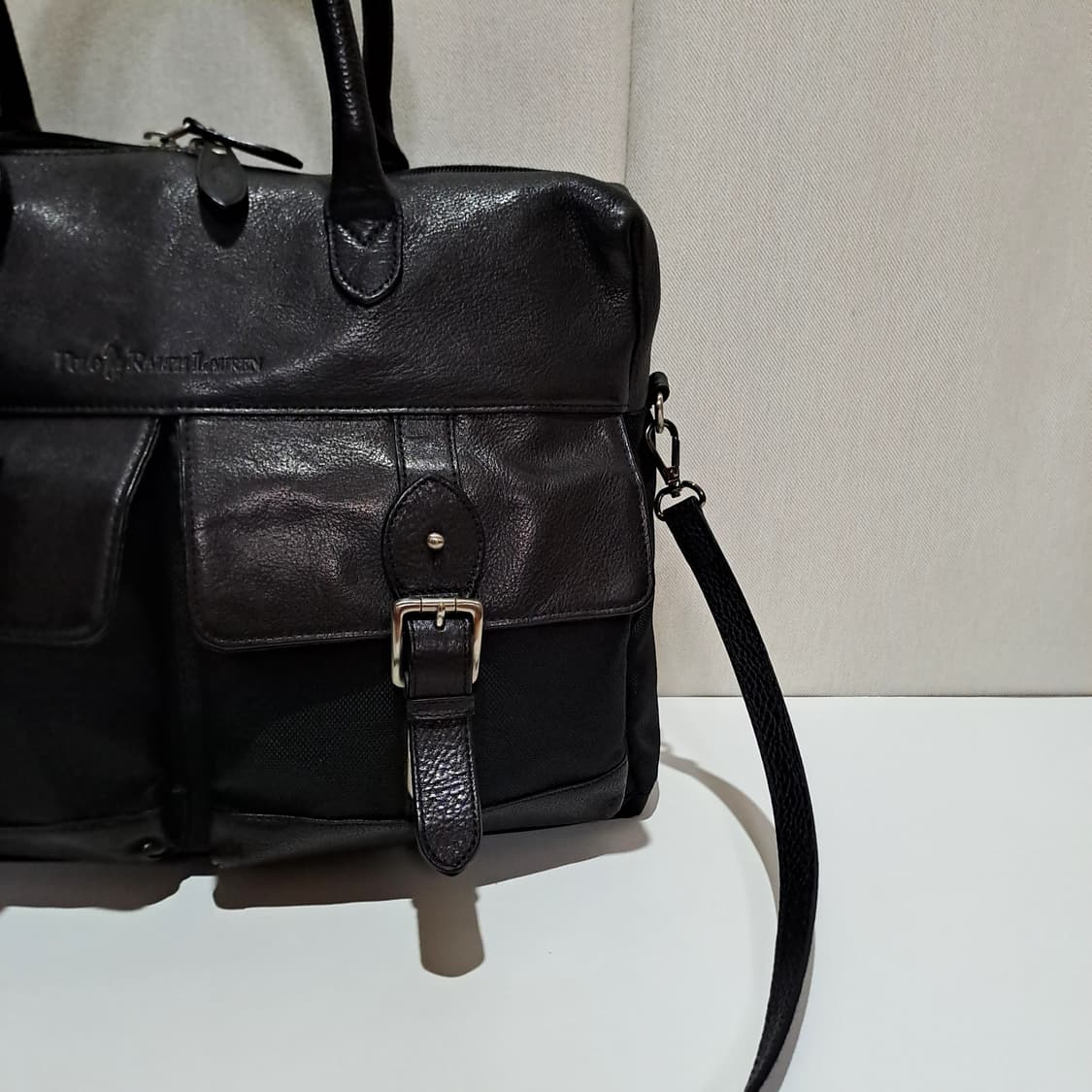 (택포) 폴로랄프로렌 가죽 배색 투포켓 서류가방 파우치 B425 상품이미지3