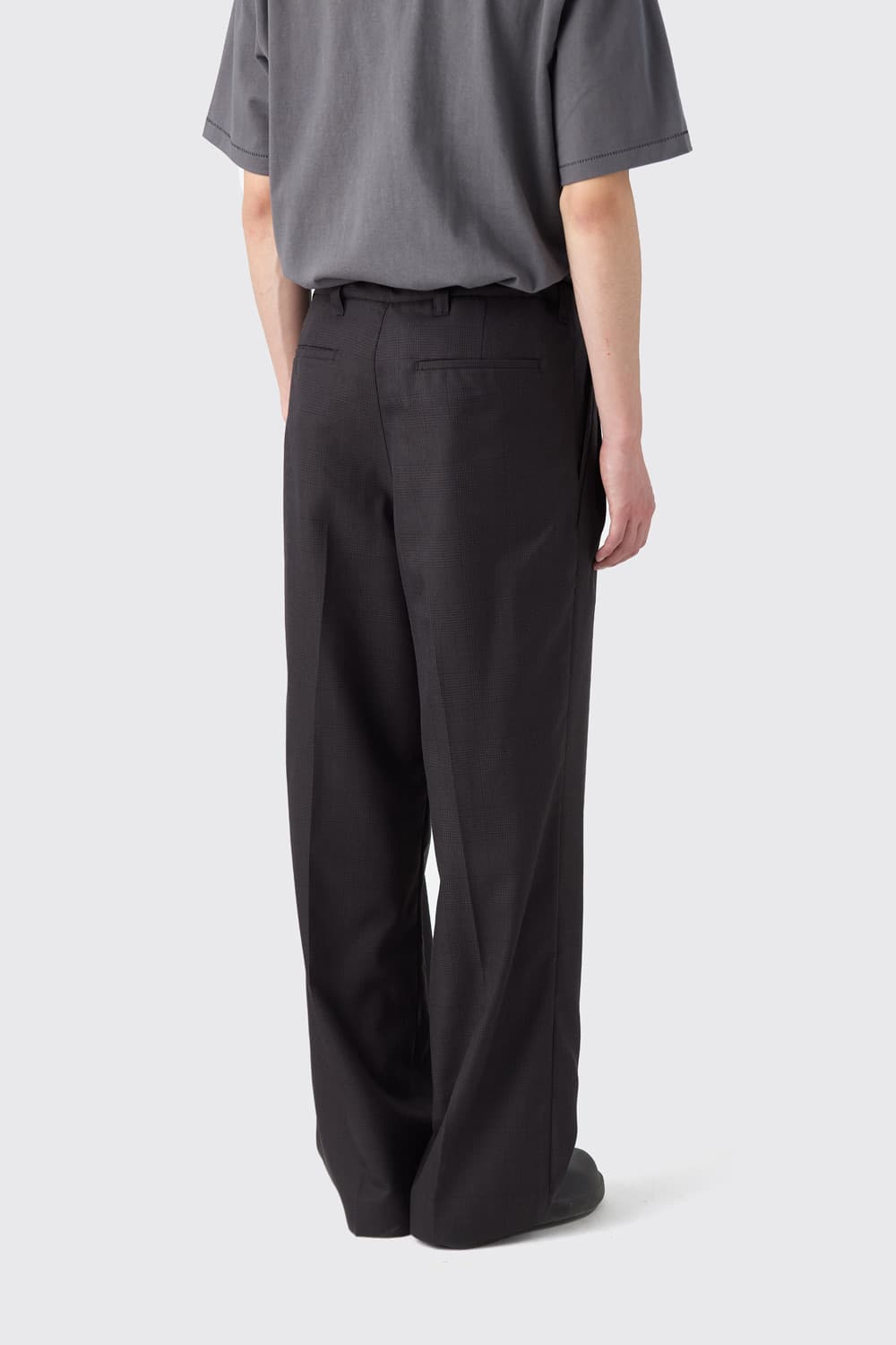 해칭룸 클래식 슬랙스 차콜체크 3 상품이미지3