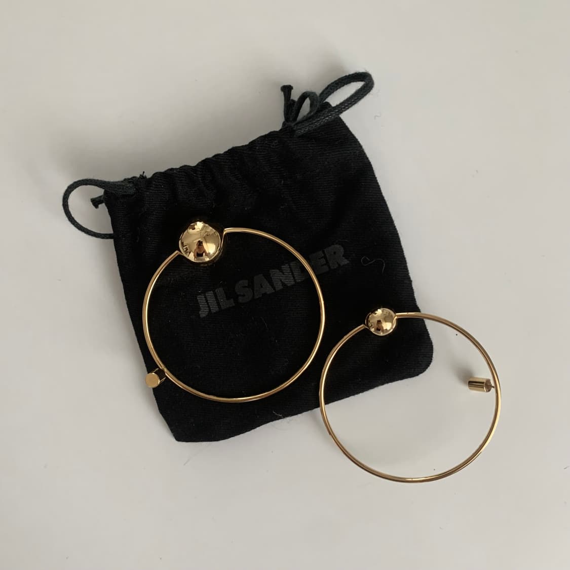 질샌더 골드볼 이어링 상품이미지1