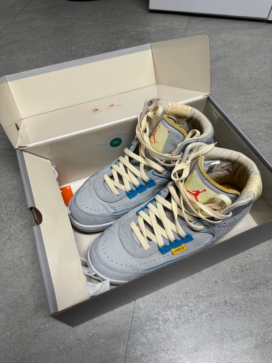 나이키 조던2 X 유니온 레트로 그레이 포그  상품이미지2