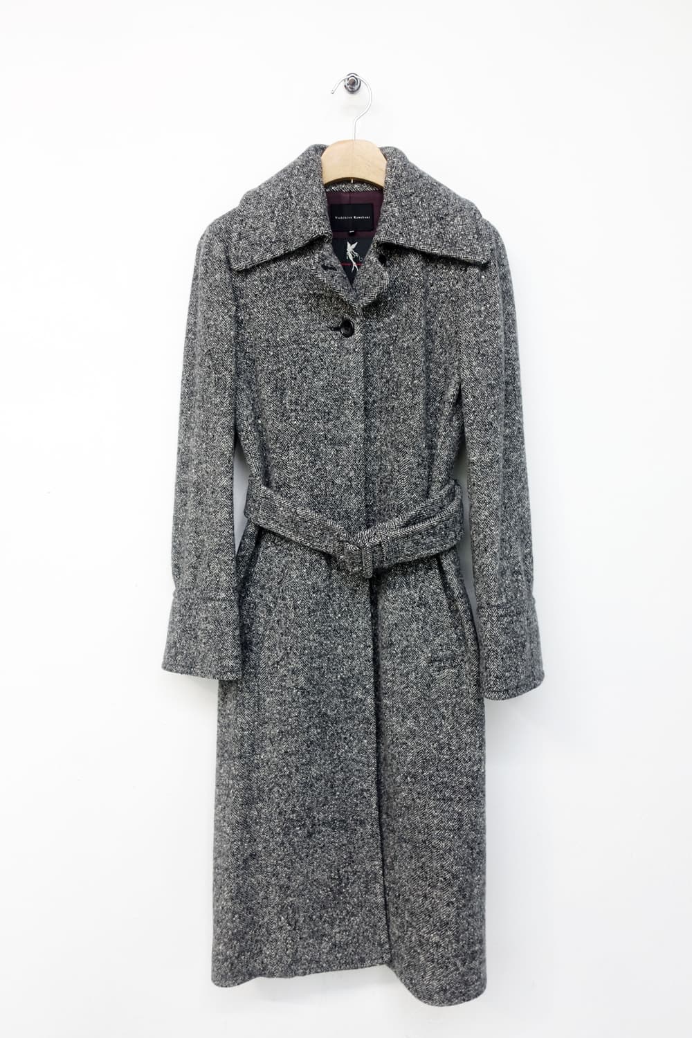 YOSHIHISA KAWAKAMI 헤링본 울 코트 상품이미지6