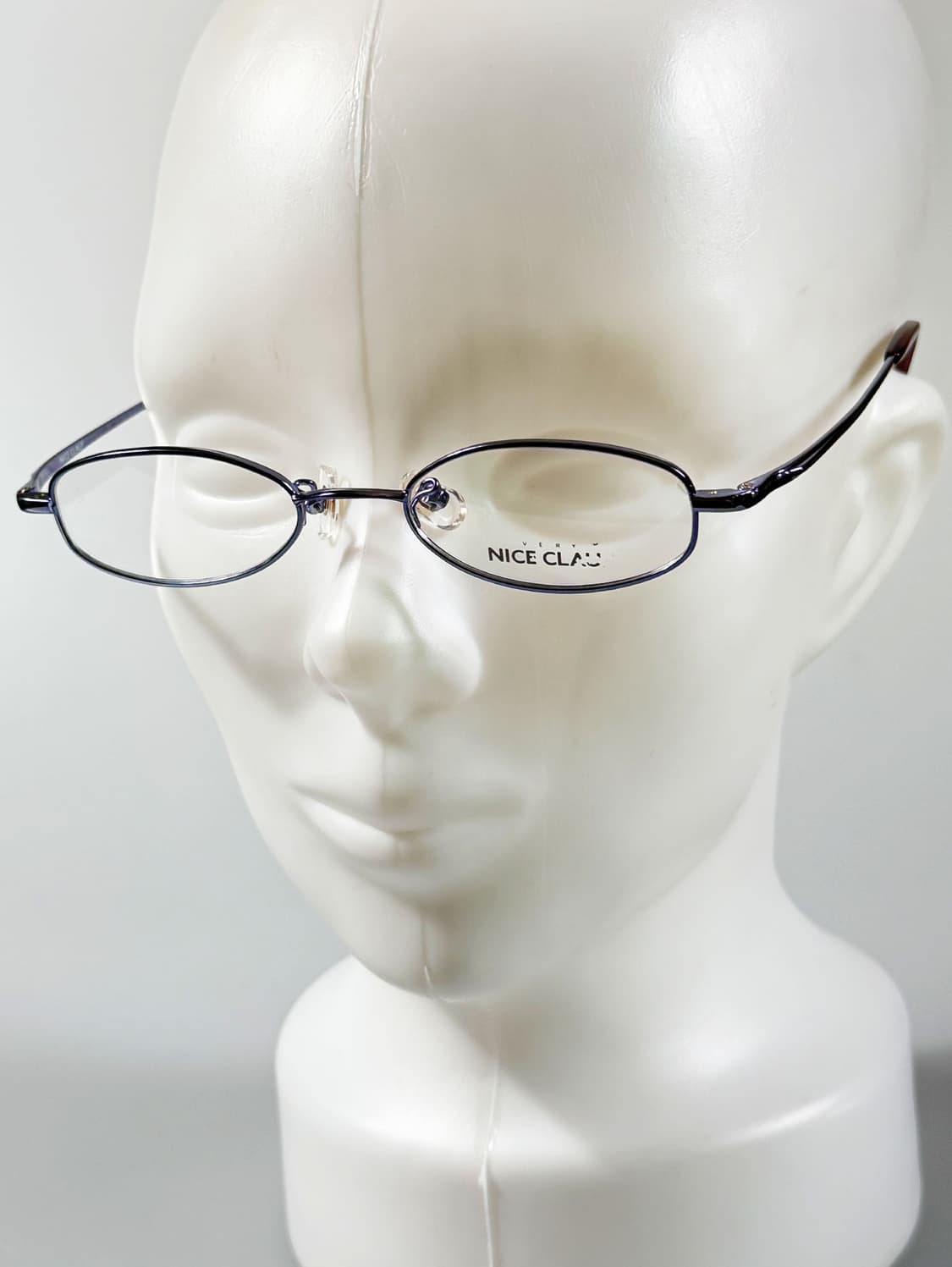 NICE CLAUP 나이스 클랍 퍼플 메탈 슬림 오벌 프레임 빈티지 안경 상품이미지8