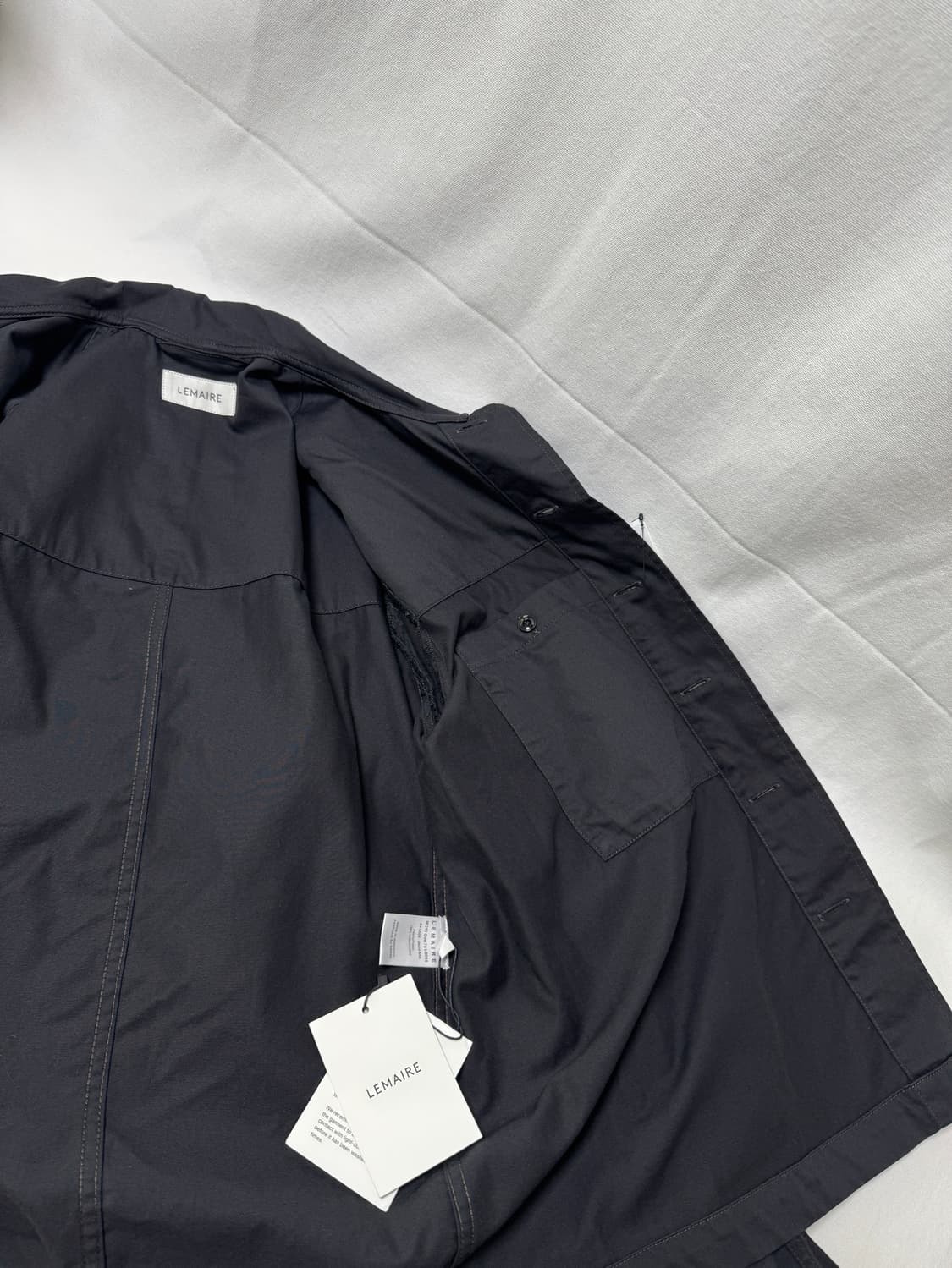 르메르 데님 워크웨어 오버셔츠 블랙 M 상품이미지8