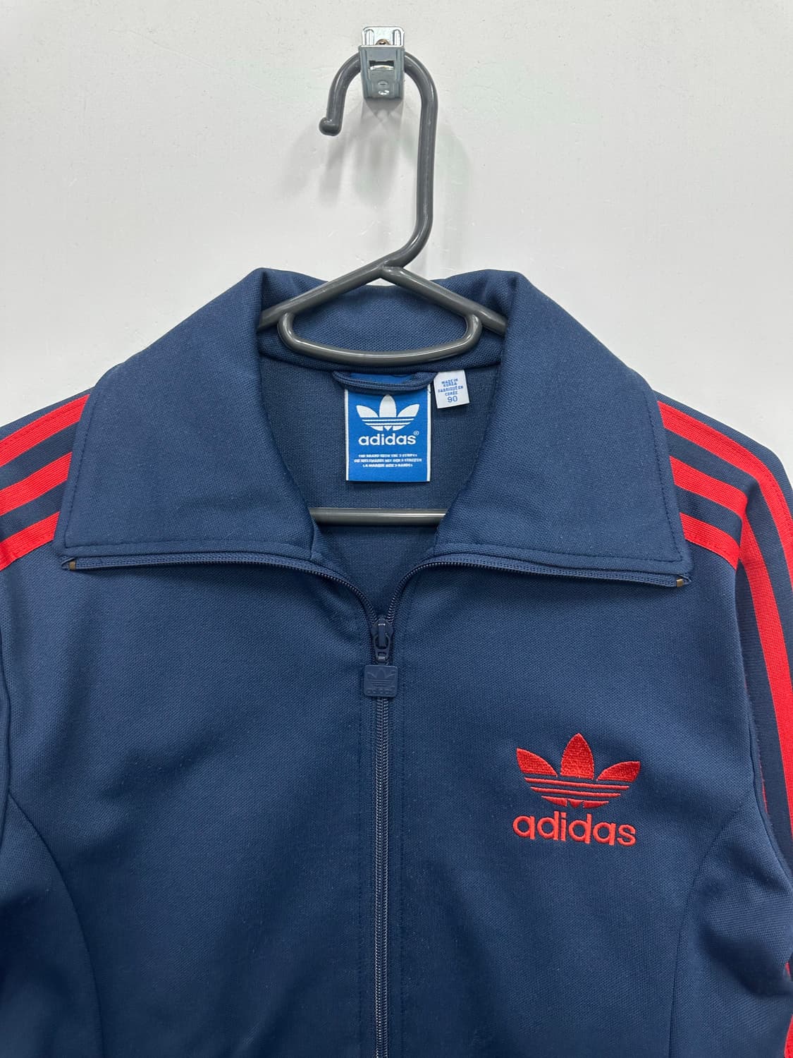 아디다스 남빨 져지 트랙탑 상품이미지2