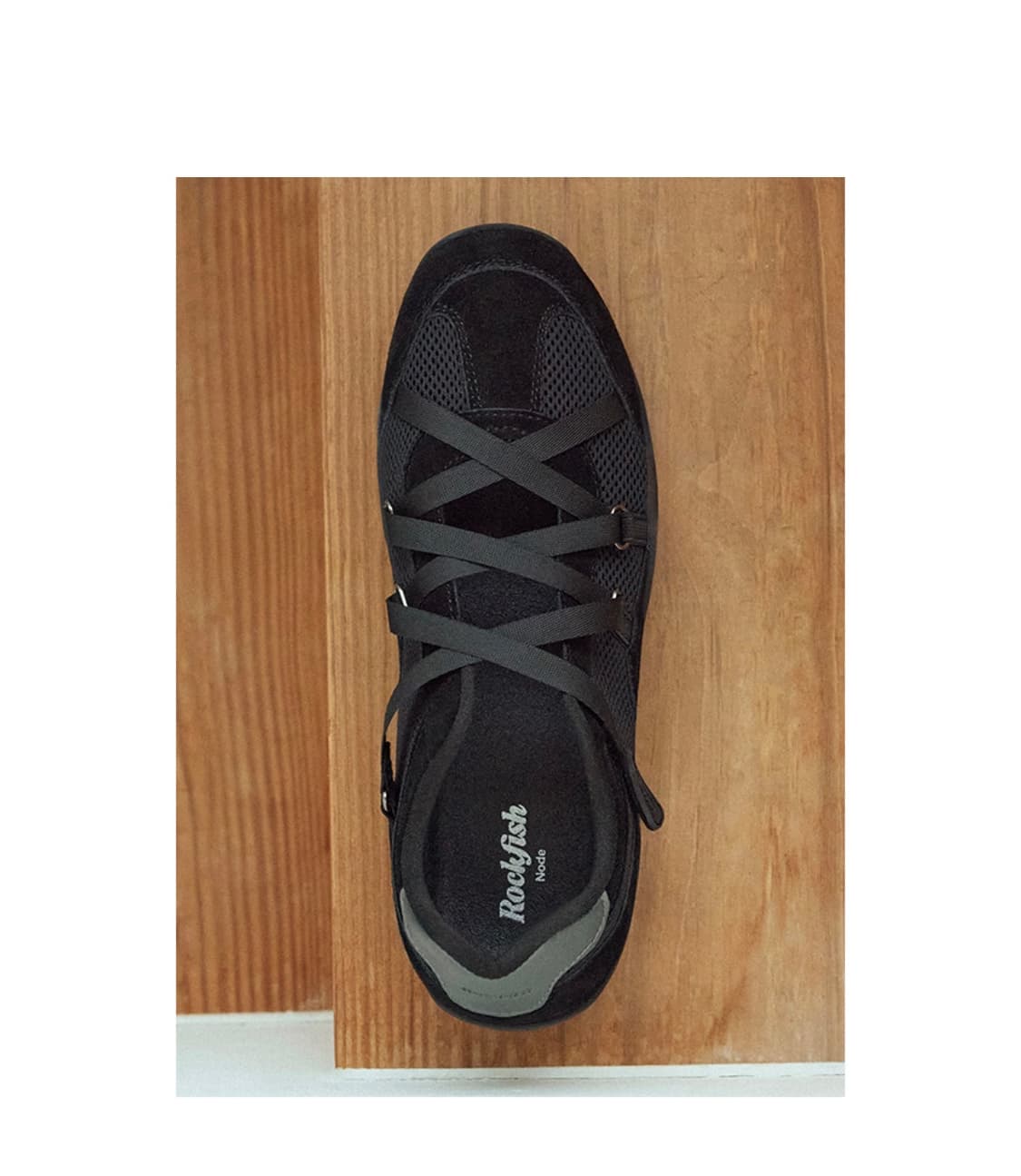 락피쉬웨더웨어 ZANE X-STRAP SNEAKERS black 상품이미지1