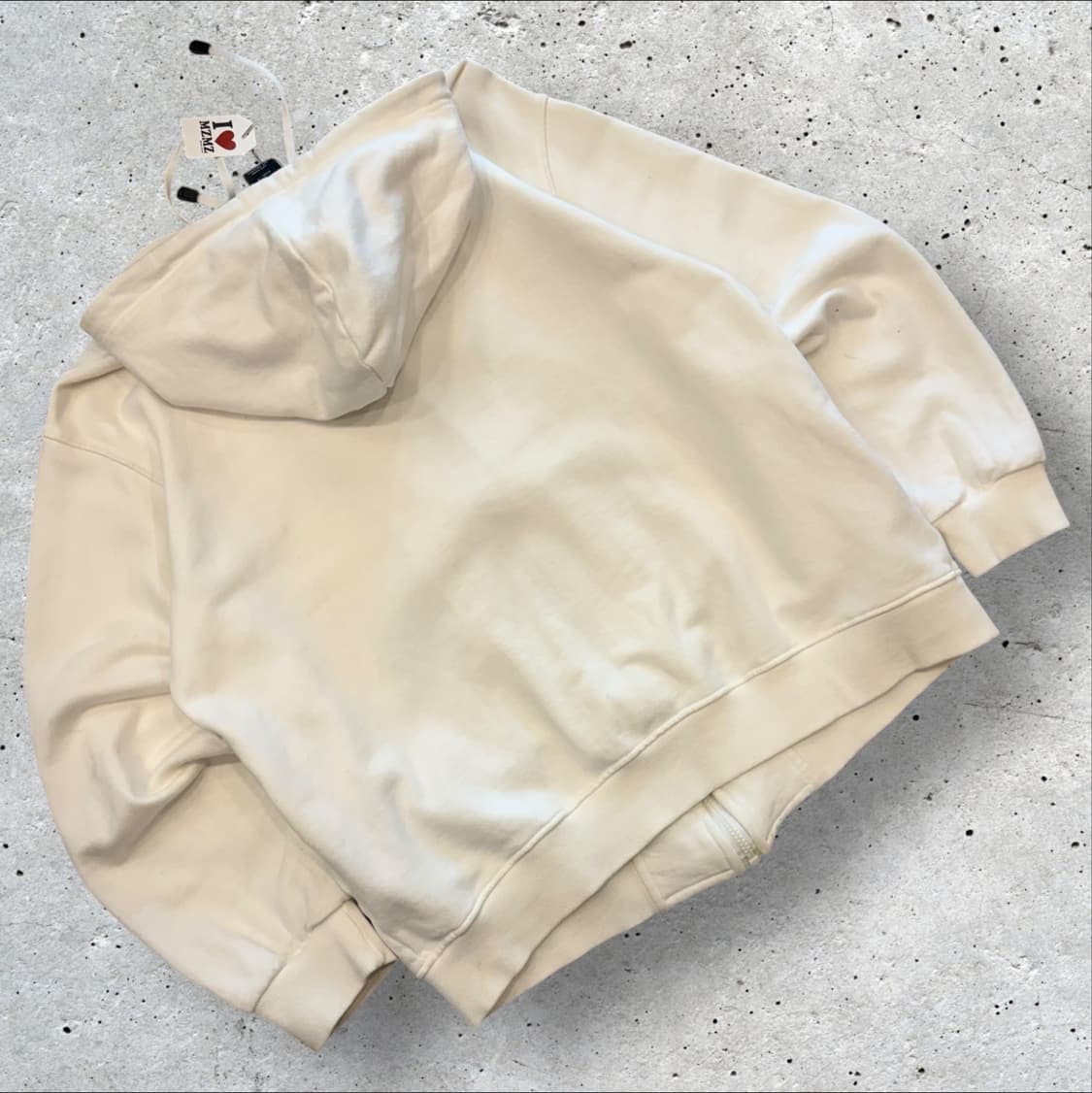 [XL] 넘버나인 아트웍 프린팅 스웻 후드집업 화이트 D249 상품이미지2