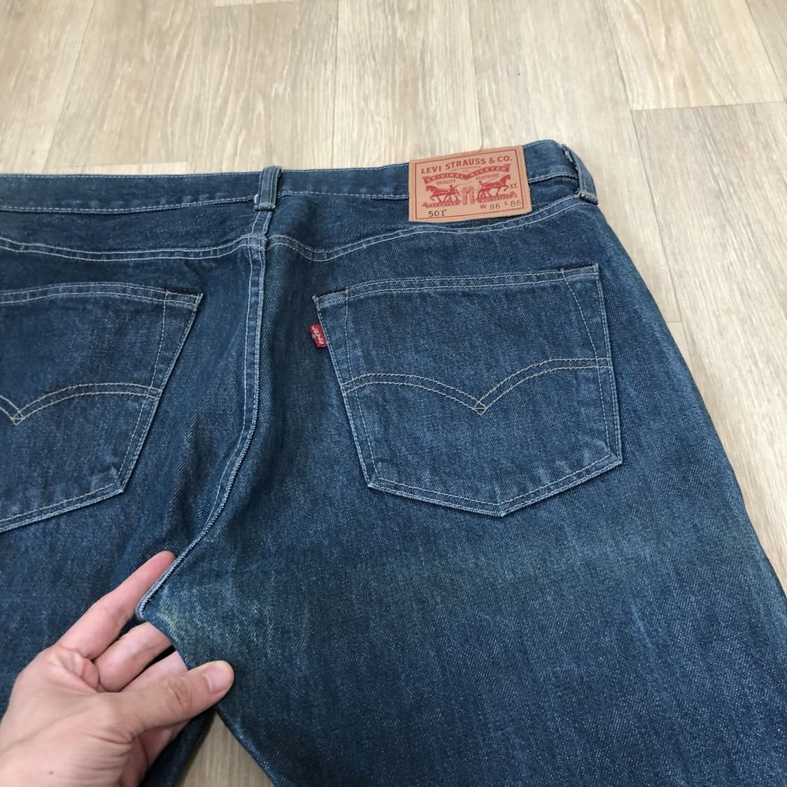(34) 리바이스 Levi's 501 스트레이트핏 1351 코티드 데님 상품이미지8