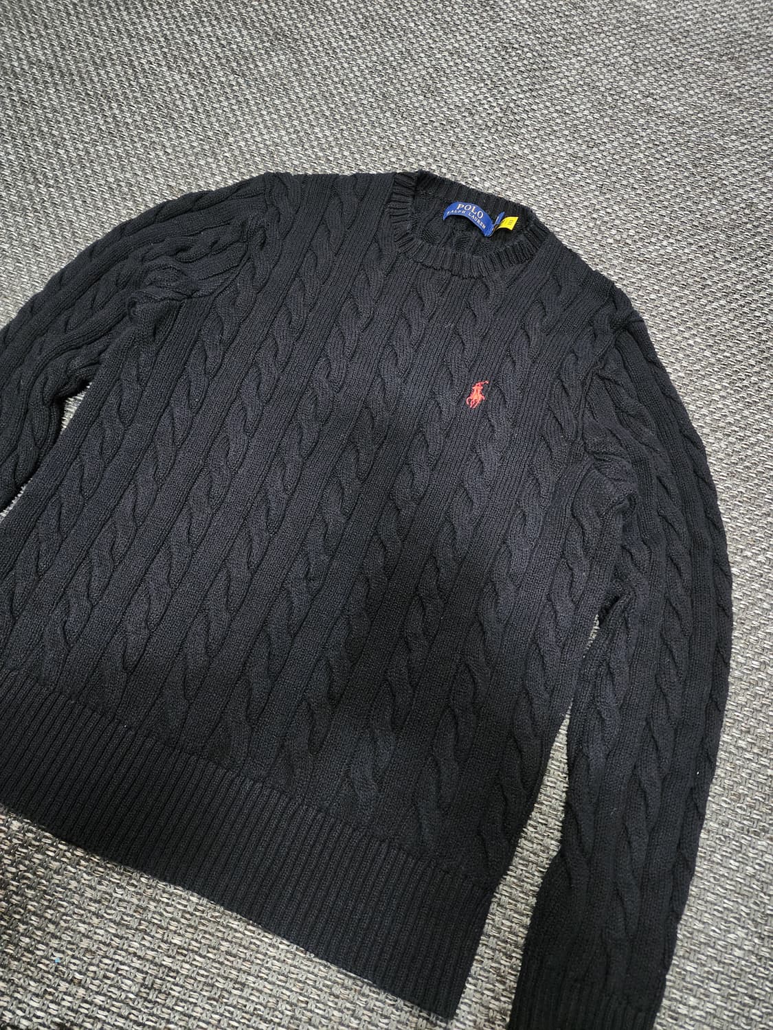 폴로 랄프로렌 블랙 케이블 니트 m사이즈  상품이미지6