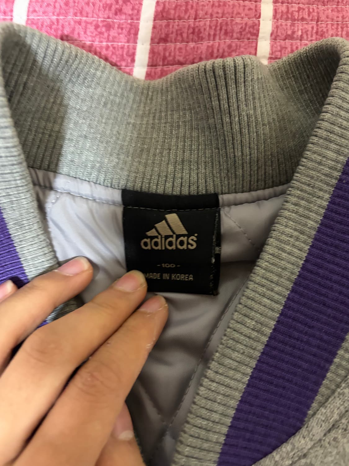 아디다스 겨울 플리스 야구 잠바 자켓 100 상품이미지3