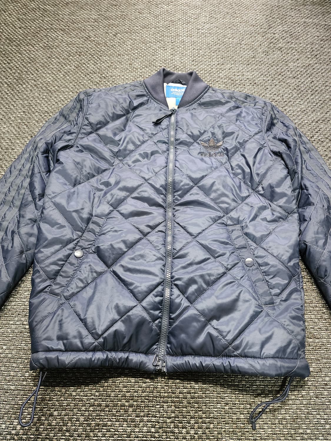 아디다스 퀼팅 블루종 자켓 85사이즈  상품이미지6