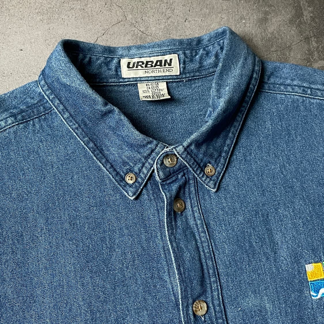 NORTH END 빈티지 다운버튼 코튼 데님 셔츠 A00670 상품이미지2