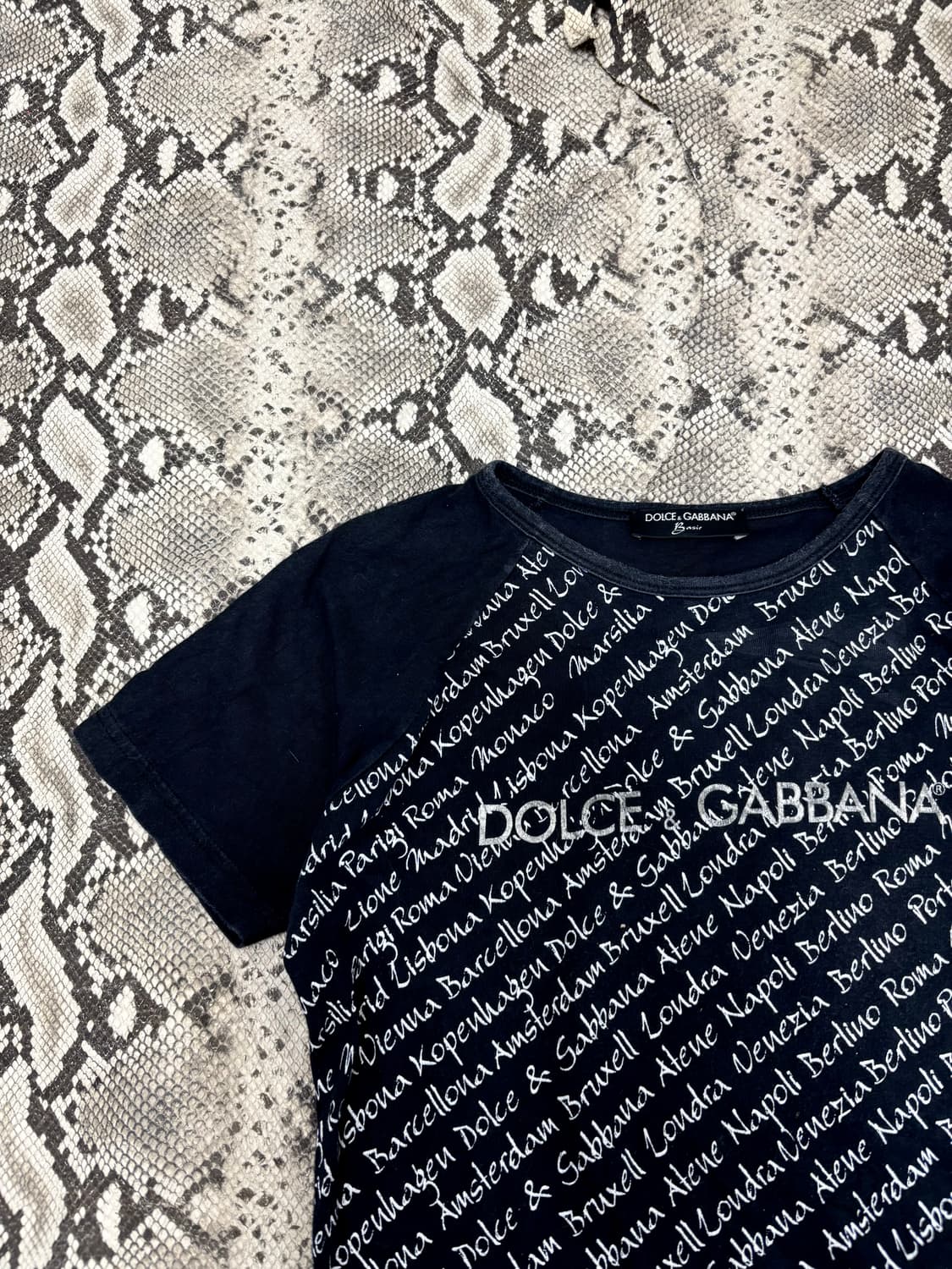 “Dolce&Gabbana” Logo& Lettering Print Te 상품이미지2