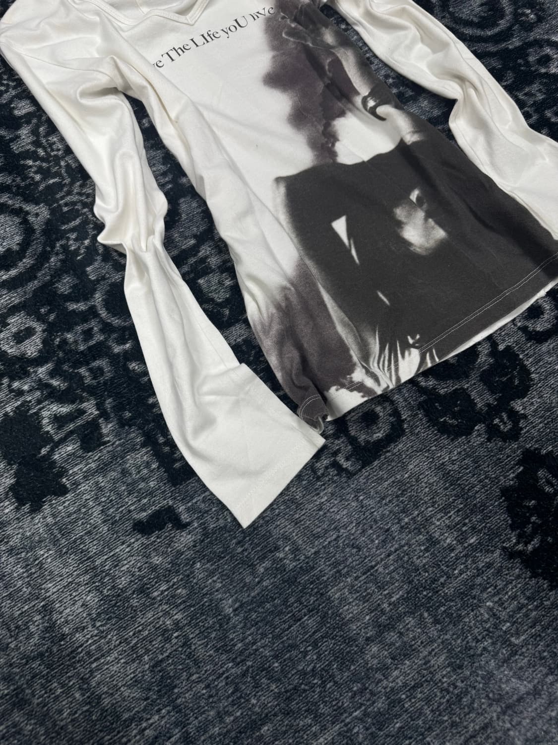 Fuga white lettering printing cut sew 상품이미지4