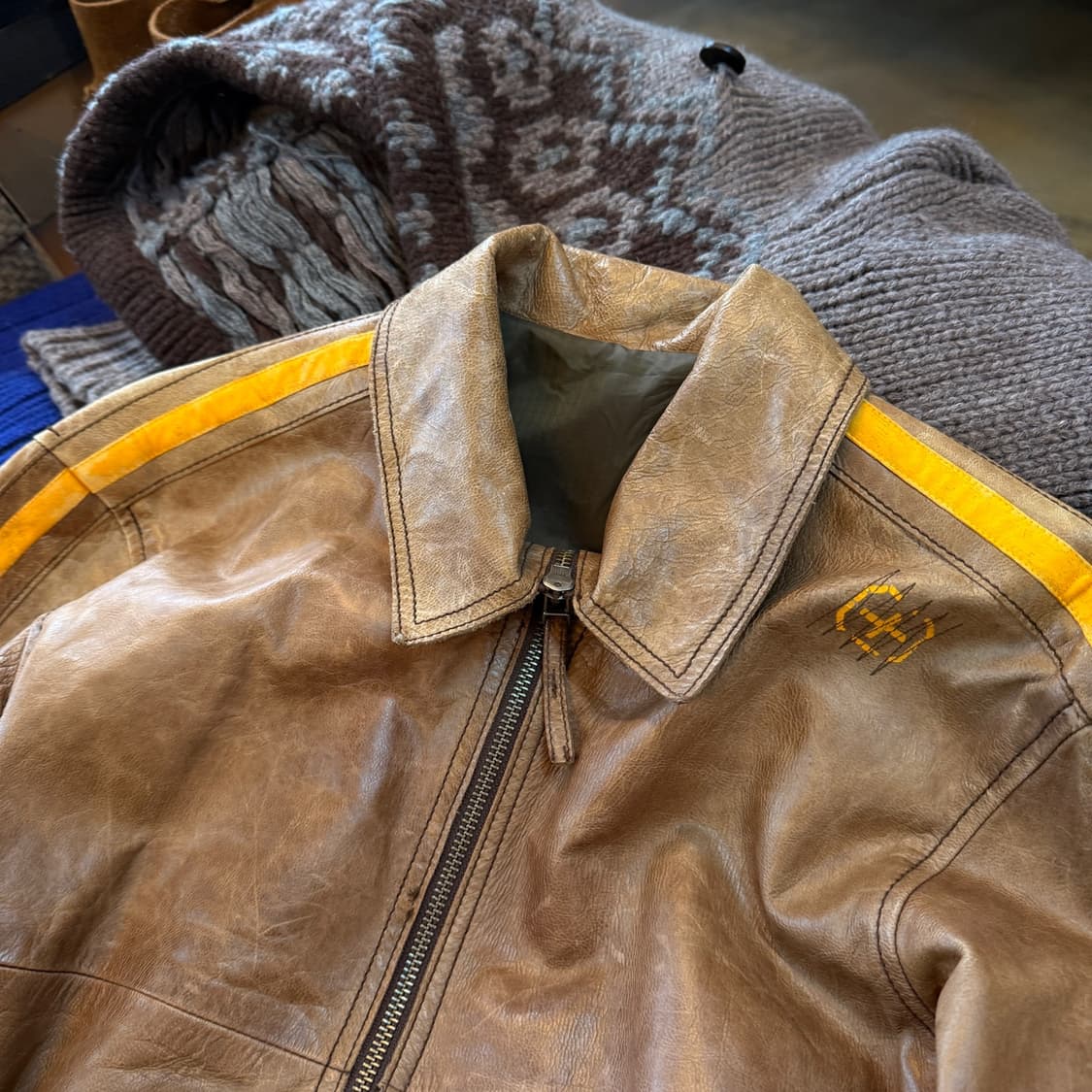 ABAHOUSE 양가죽 라이더 자켓  상품이미지2