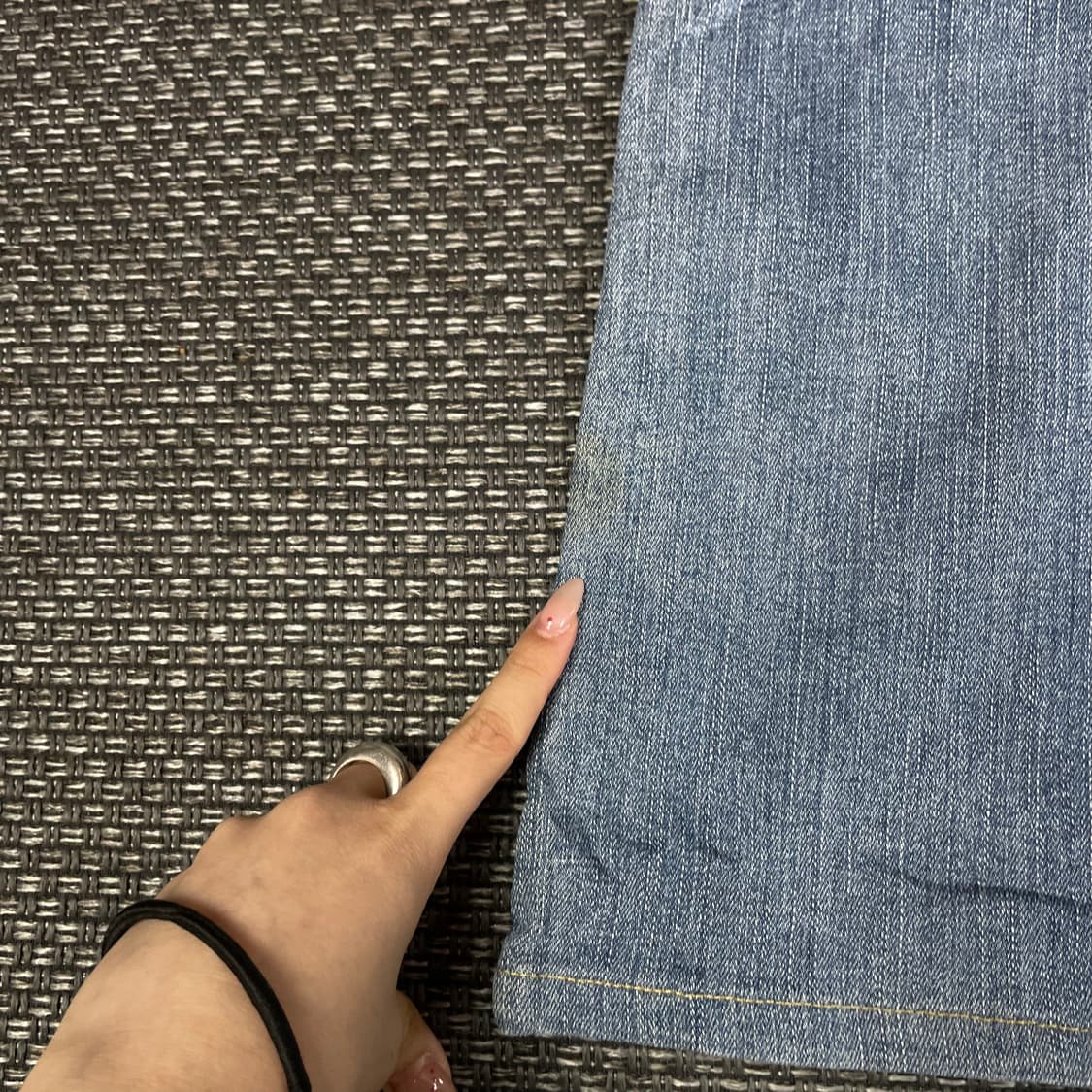 (32) 스타일업 연청 워싱 데님 팬츠 세미부츠컷 상품이미지5