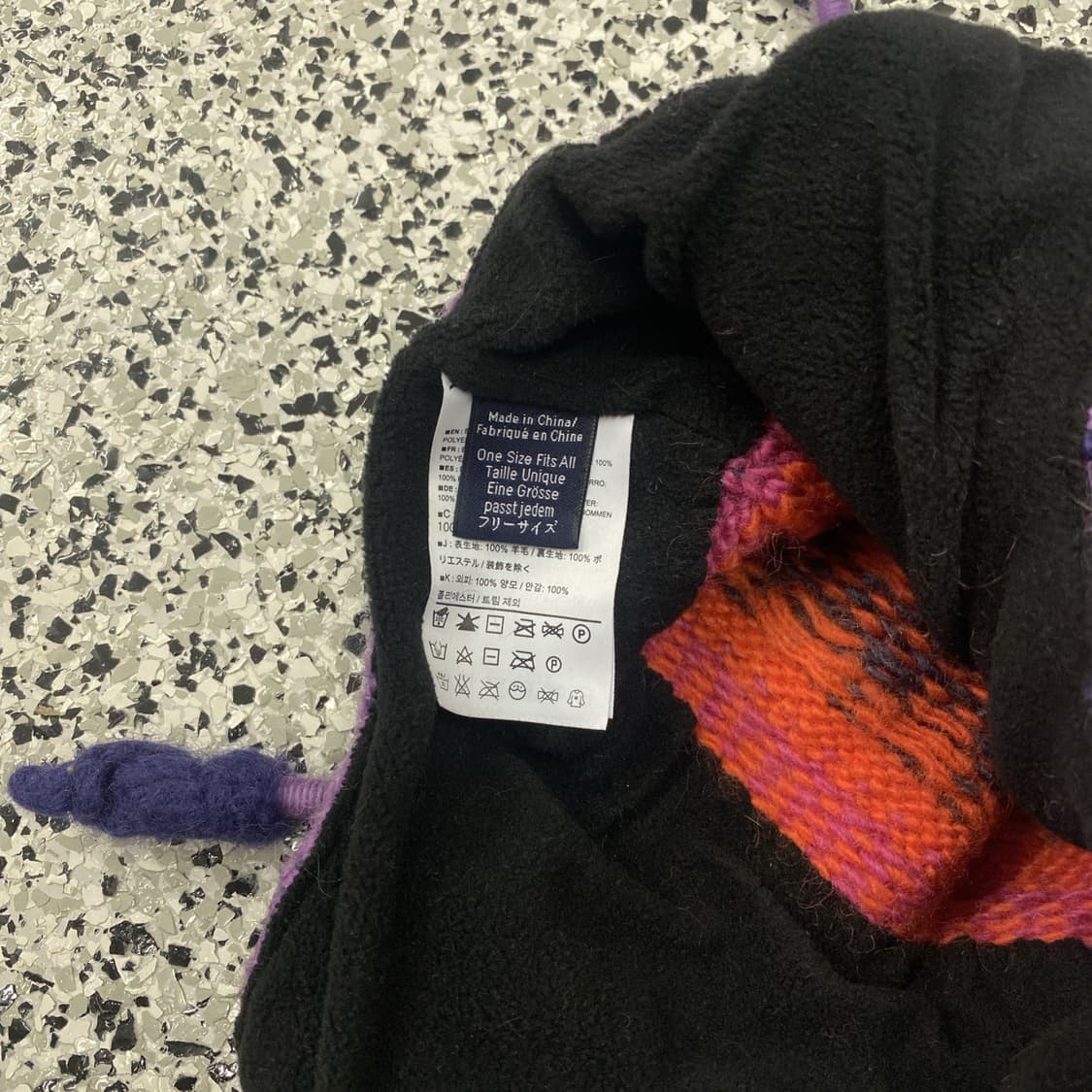 아크테릭스 울 에스키모 니트 비니 퍼플/오렌지 상품이미지2