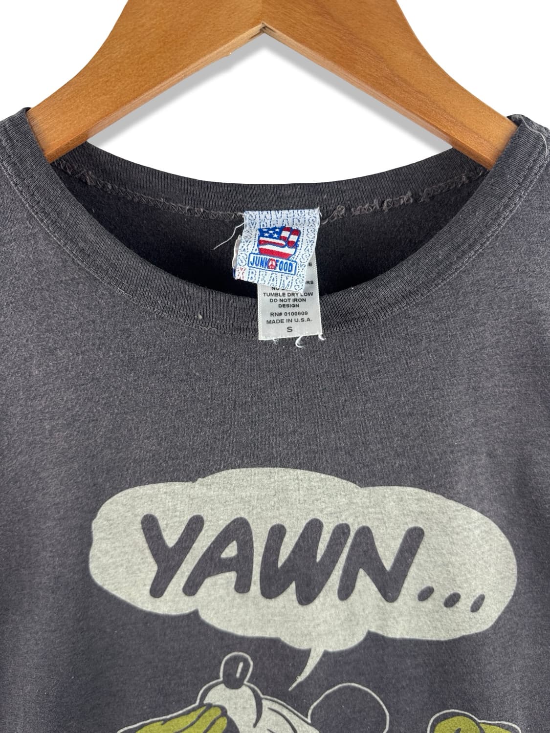 정크푸드X빔즈 미국생산 미키마우스 티셔츠2965 상품이미지4