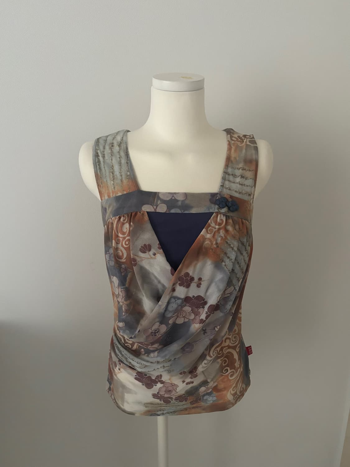 [ZAX] 일본 빈티지 오리엔탈 동양풍 치파오 슬리브리스 상품이미지1