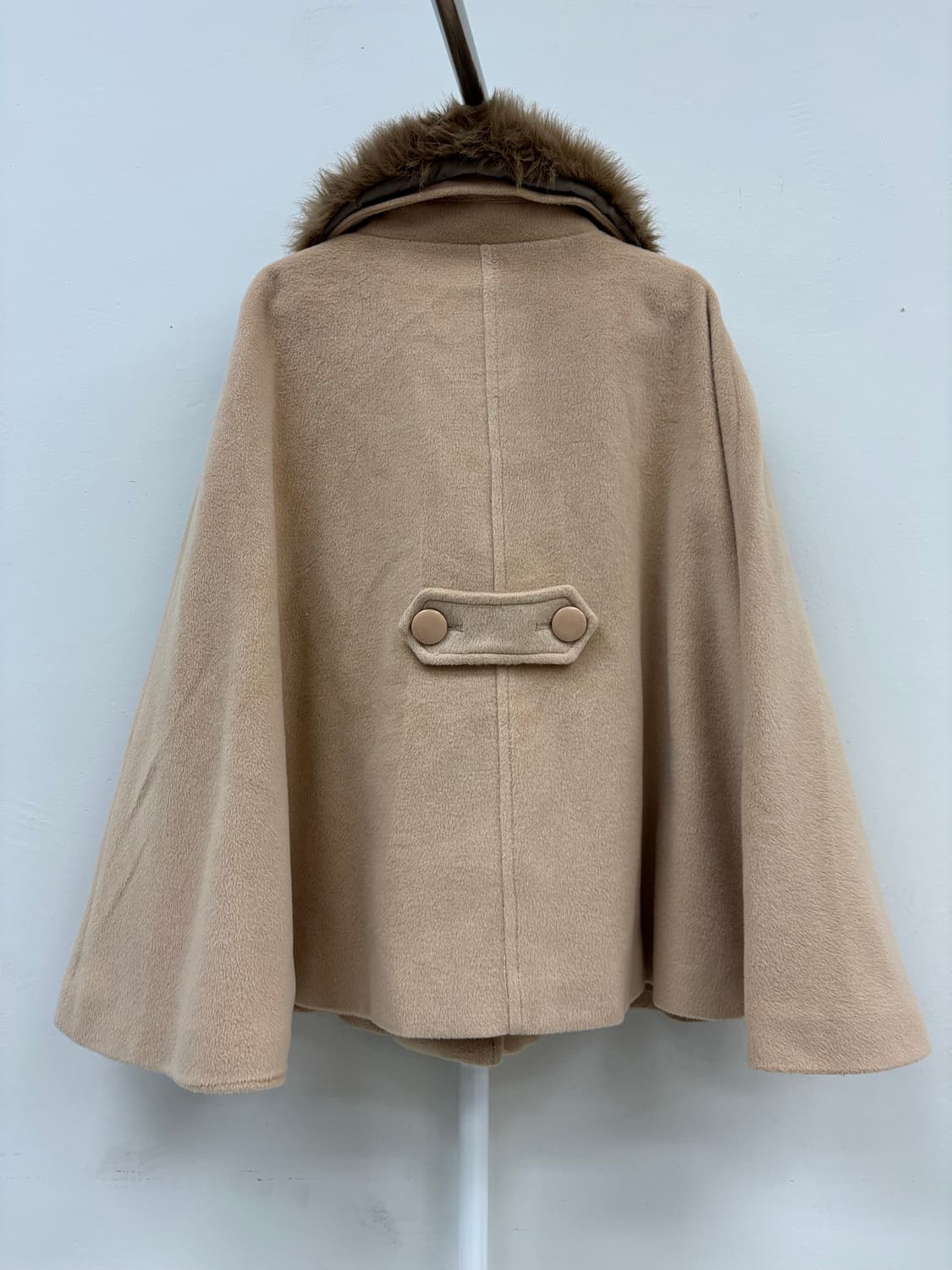 빈티지 베이지 케이프 망토 판쵸 하프 코트 갸루 상품이미지5