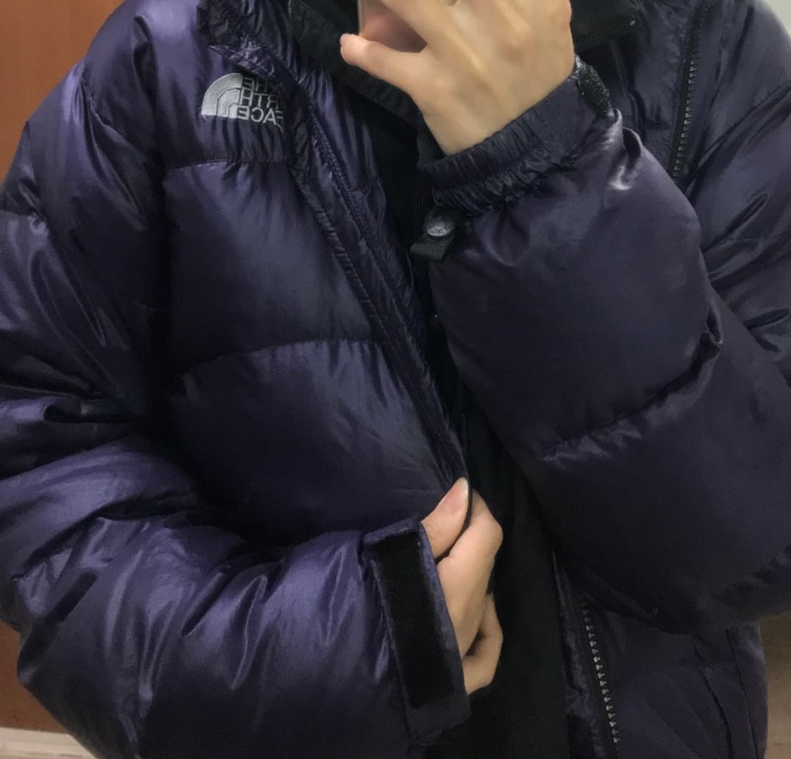노스페이스 빈티지 아콘 카구아 퍼플 경량패딩 90(100) 상품이미지1