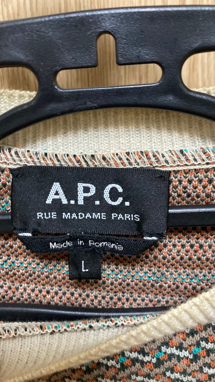 [L]아페쎄 A.P.C. 아케이드 피에르 크루넥 코튼 스웨터 니트 상품이미지4