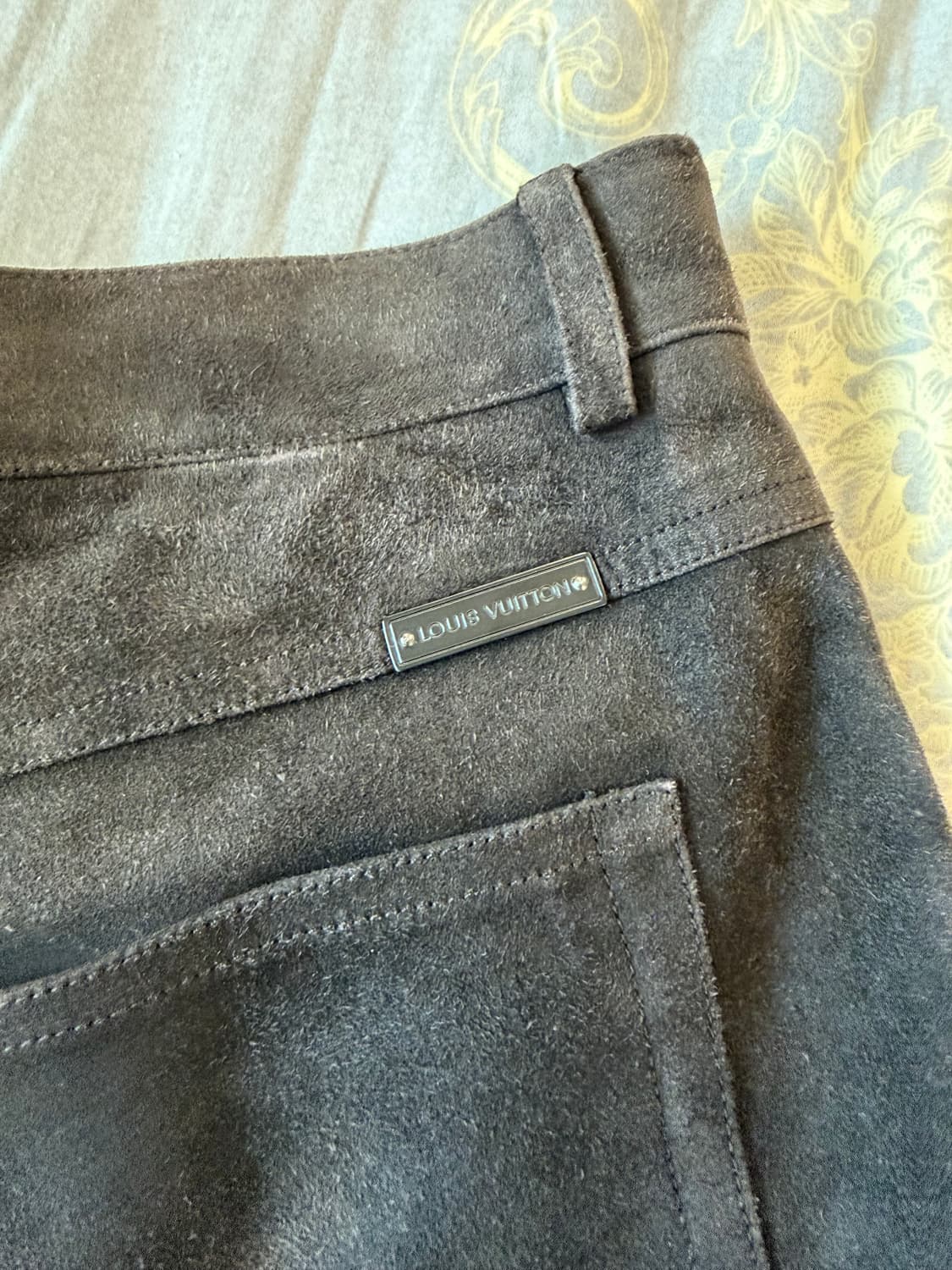 [48] 루이비통 고트 스웨이드 다미에 패턴 팬츠 상품이미지8