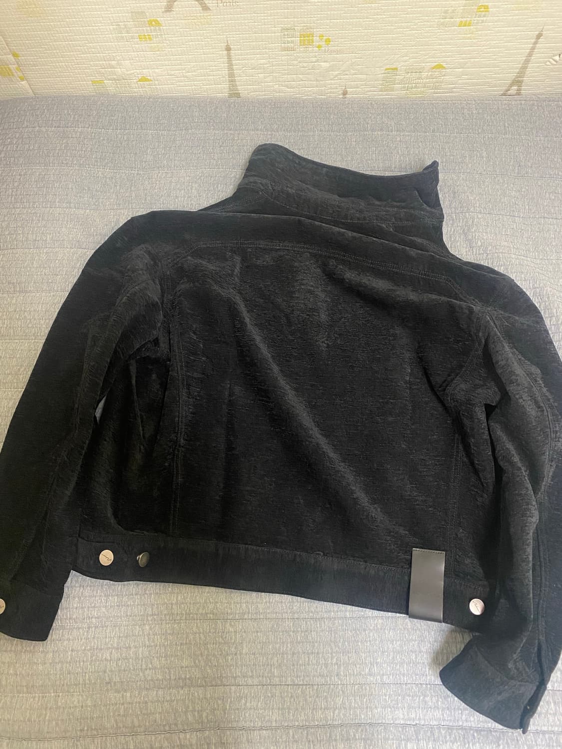 노이어 벨벳 텍스쳐 데님 트러거 자켓 상품이미지3