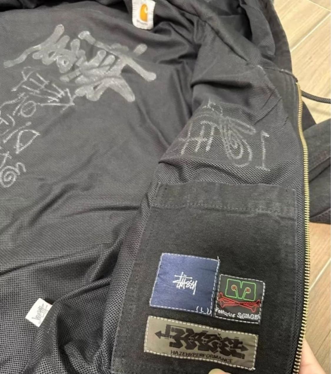 Carhartt×Haze×Stussy 엑티브 후드 자켓 m 상품이미지3