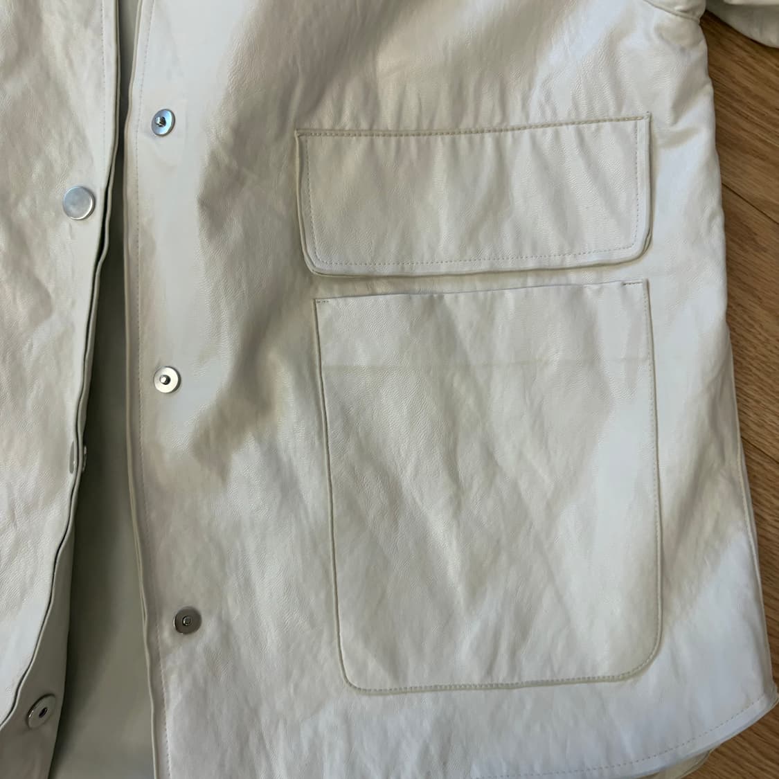 한섬 타임 카드 슬롯 벨티드 레더 자켓 상품이미지8