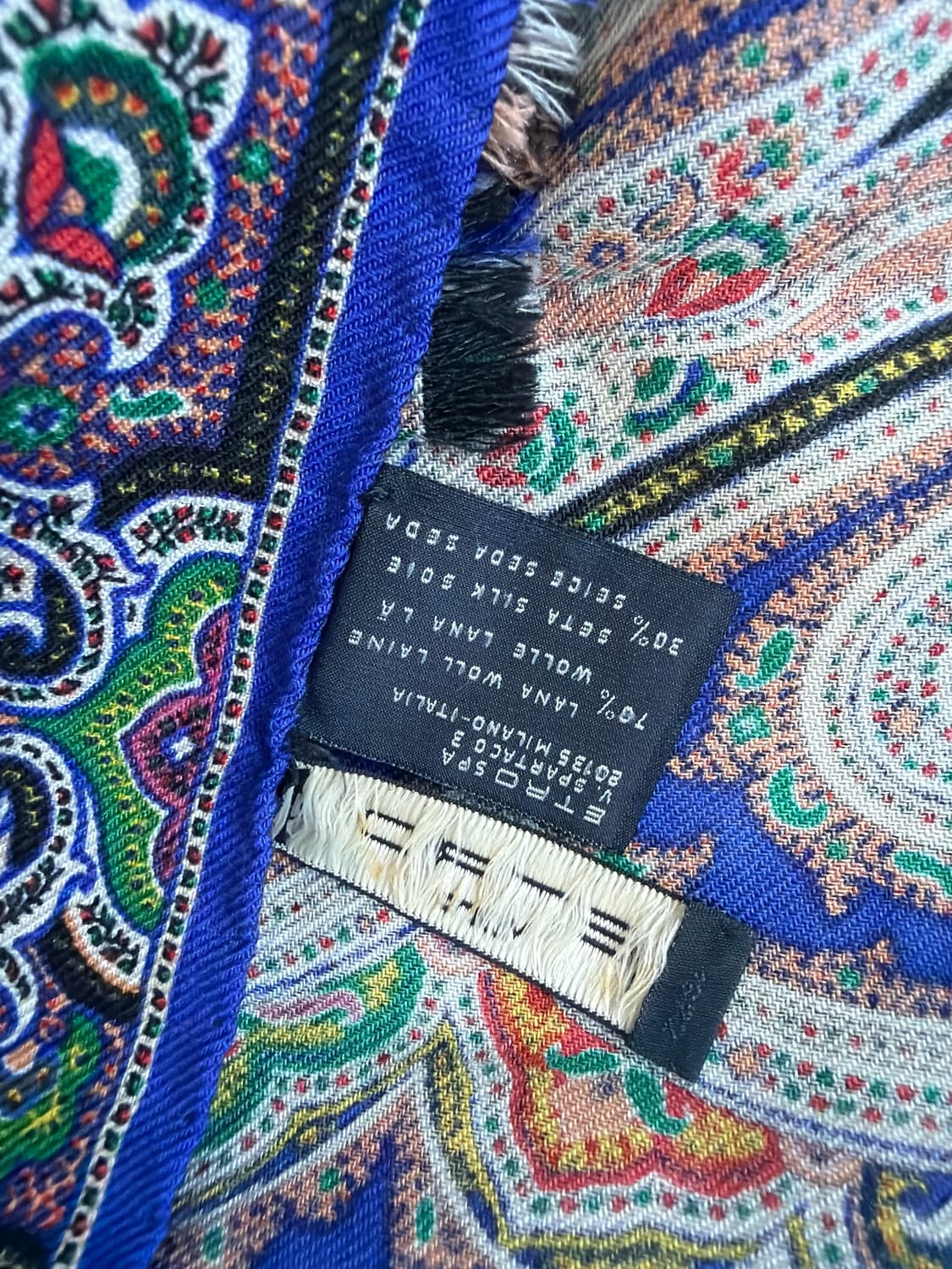 ETRO 페이즐리 울 실크 스카프 상품이미지4