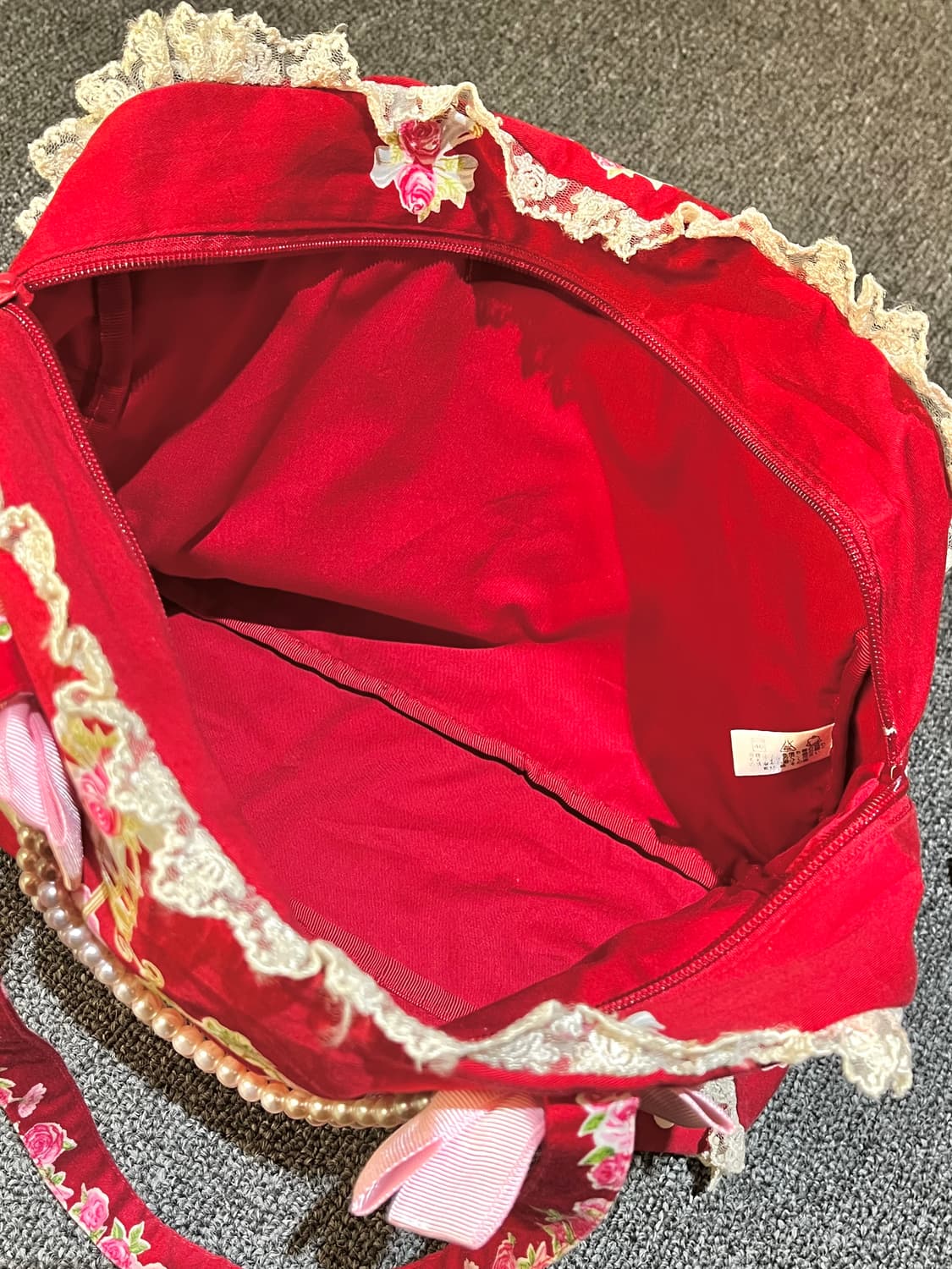 바디라인 펄 리본 백 상품이미지7