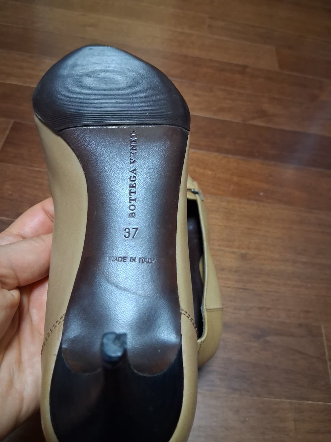 보테가 베네타 카멜 펌프스-정품 상품이미지6