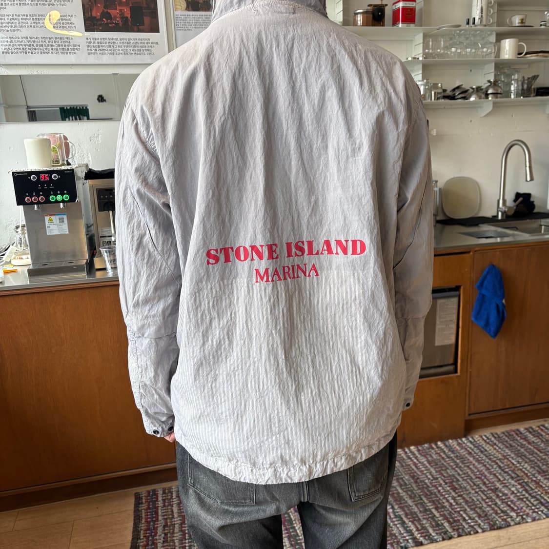 스톤아일랜드 50 FILI+FOLDED 마리나 프린트 집업 자켓 상품이미지2