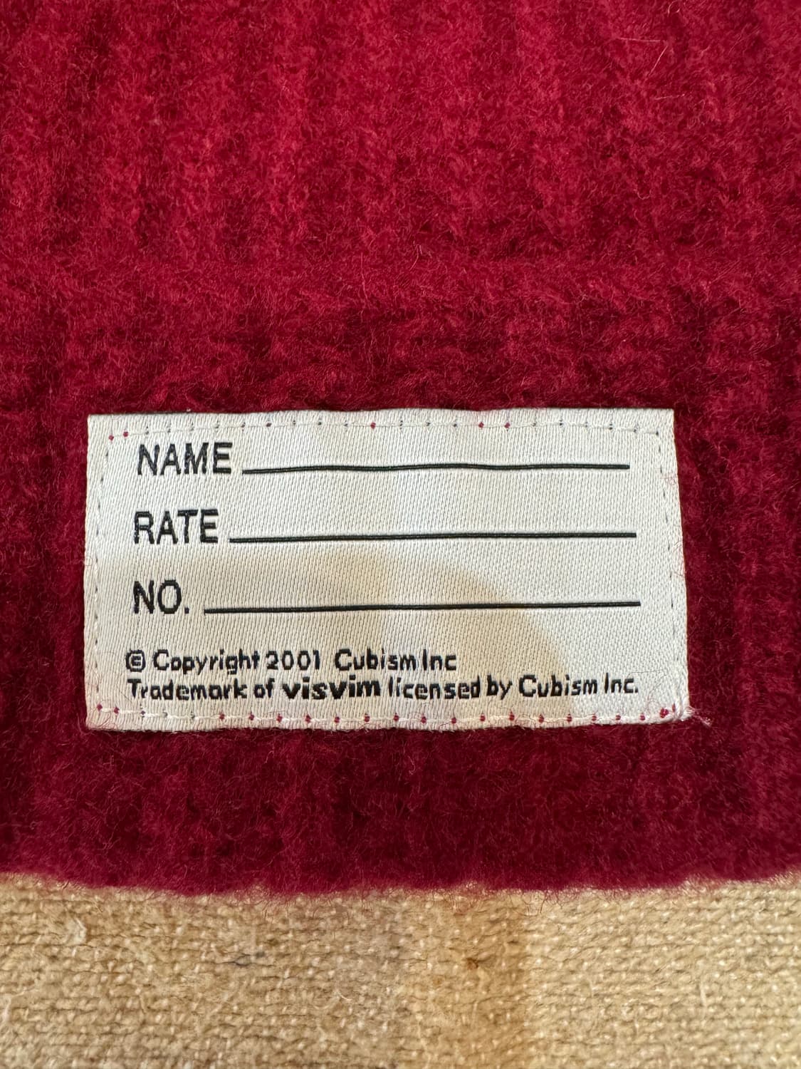 [OS] 비즈빔 네임택 울 와치캡 버건디 상품이미지3