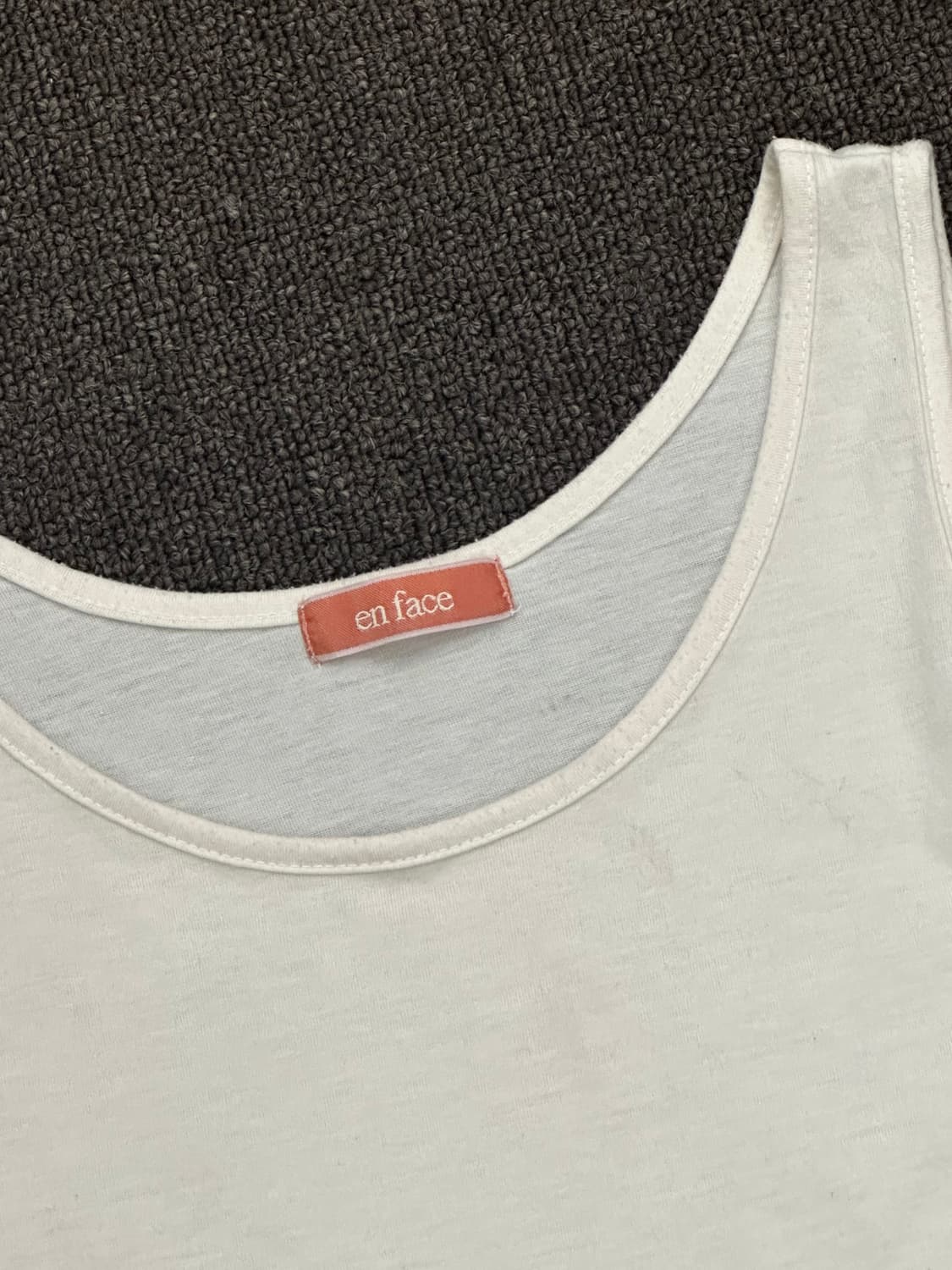 M)Japanese vintage 여성 레이스 디테일 아이보리 나시 상품이미지3