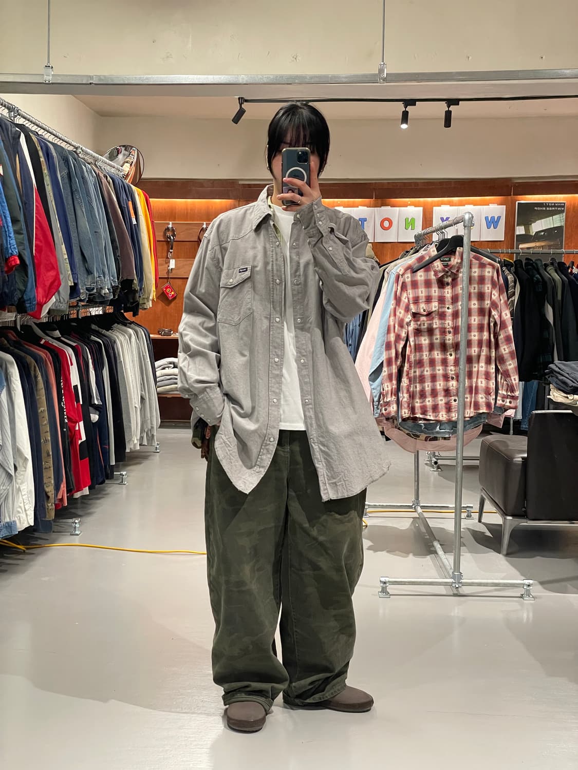 랭글러 빅사이즈 웨스턴 셔츠 상품이미지1