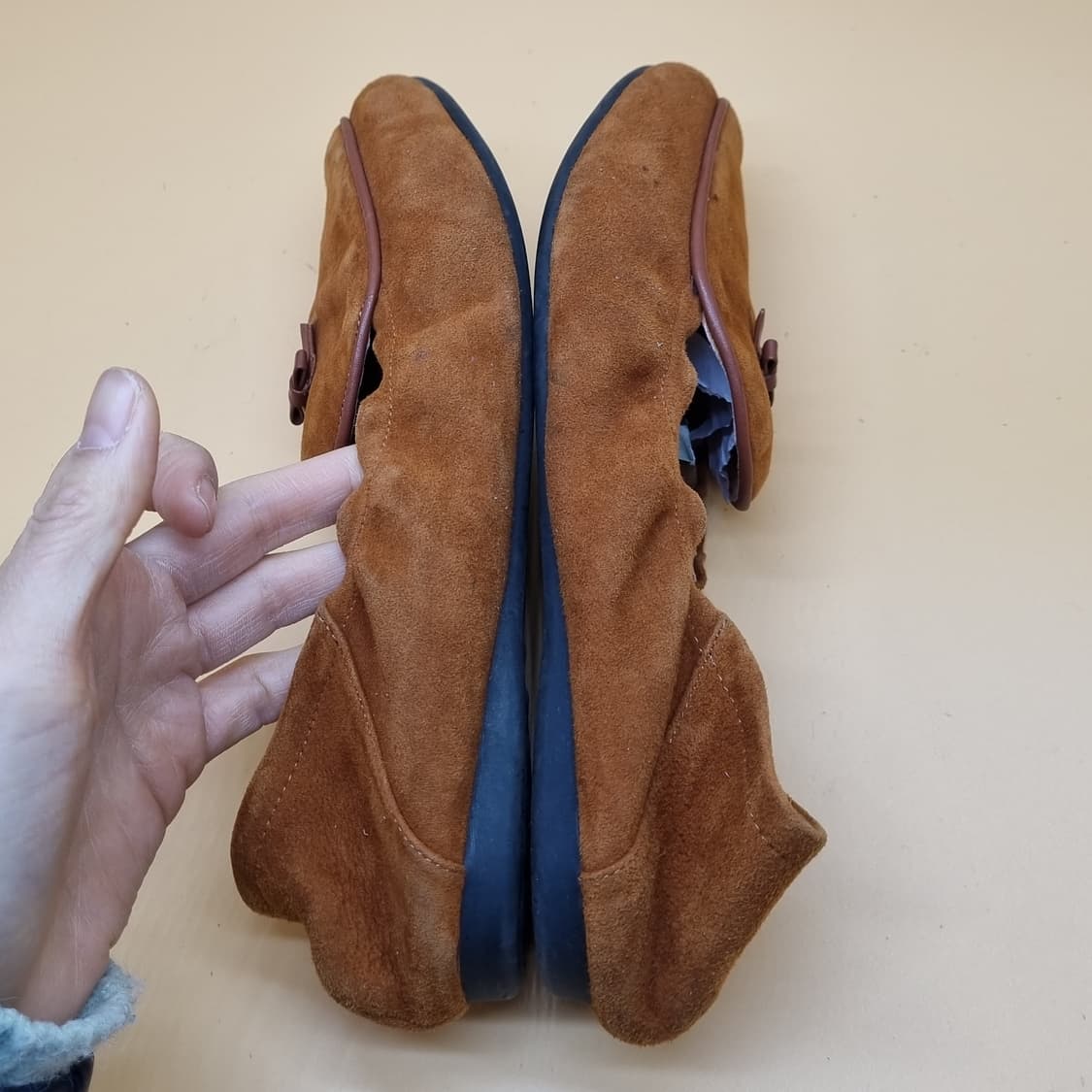 나무하나 스웨이드 여성플렛슈즈 255 상품이미지5