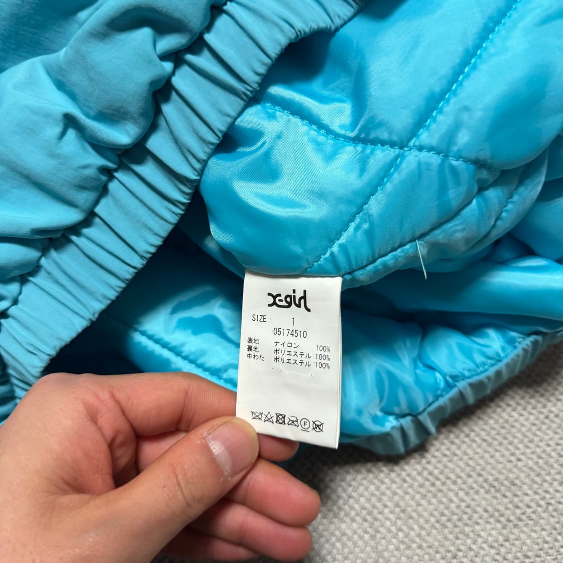 스타터 x X-GIRL 후드 패딩자켓 상품이미지5