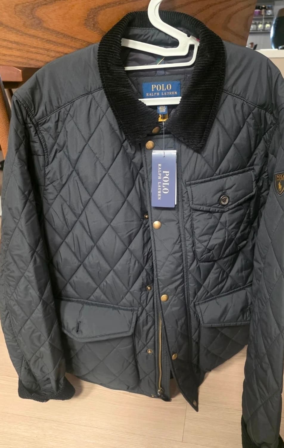 [M] 25 폴로 랄프로렌 발수퀼팅자켓 블랙 상품이미지1