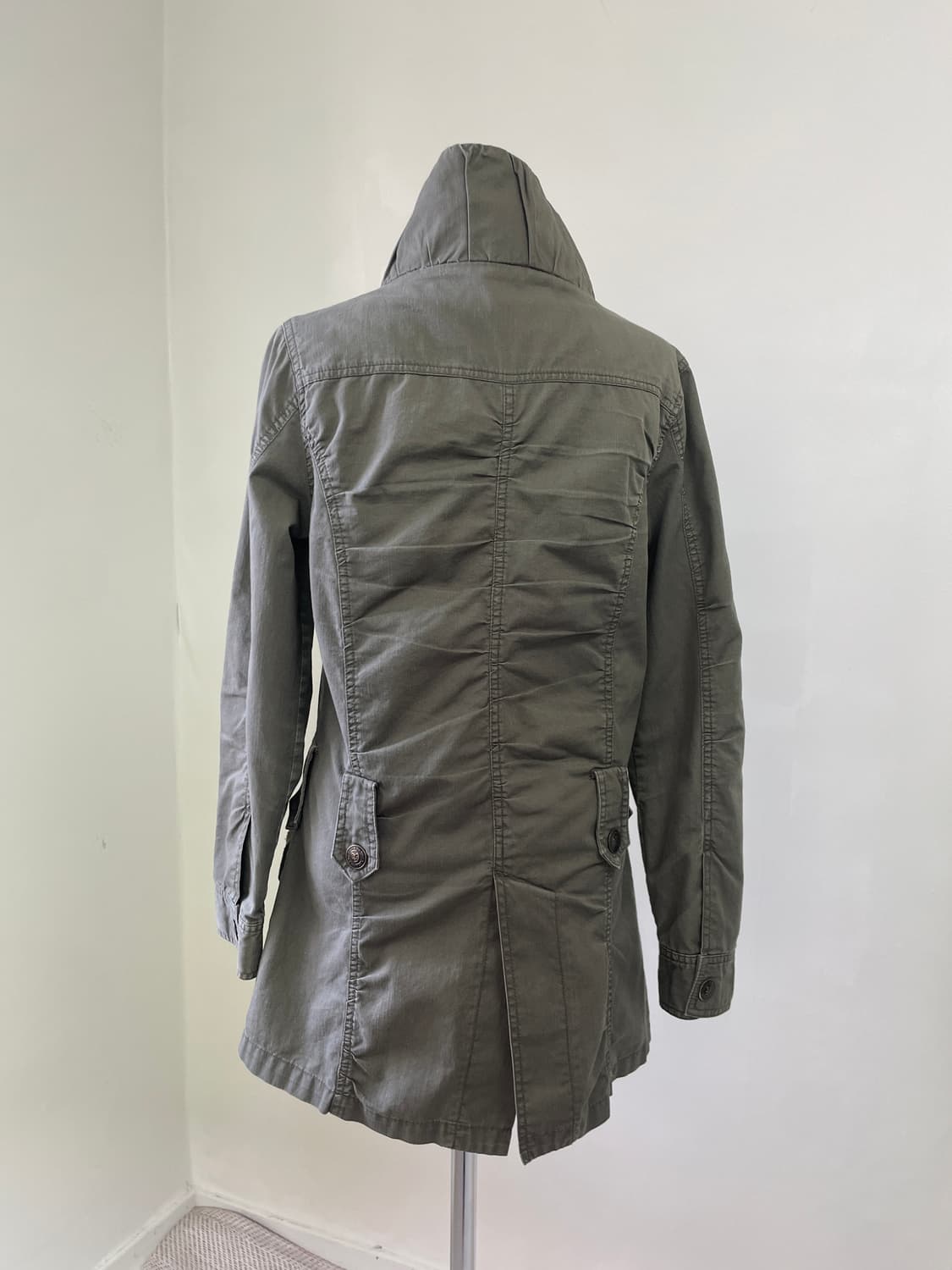 빈티지 밀리터리 셔링 벨티트 모즈파카 J03991 상품이미지4