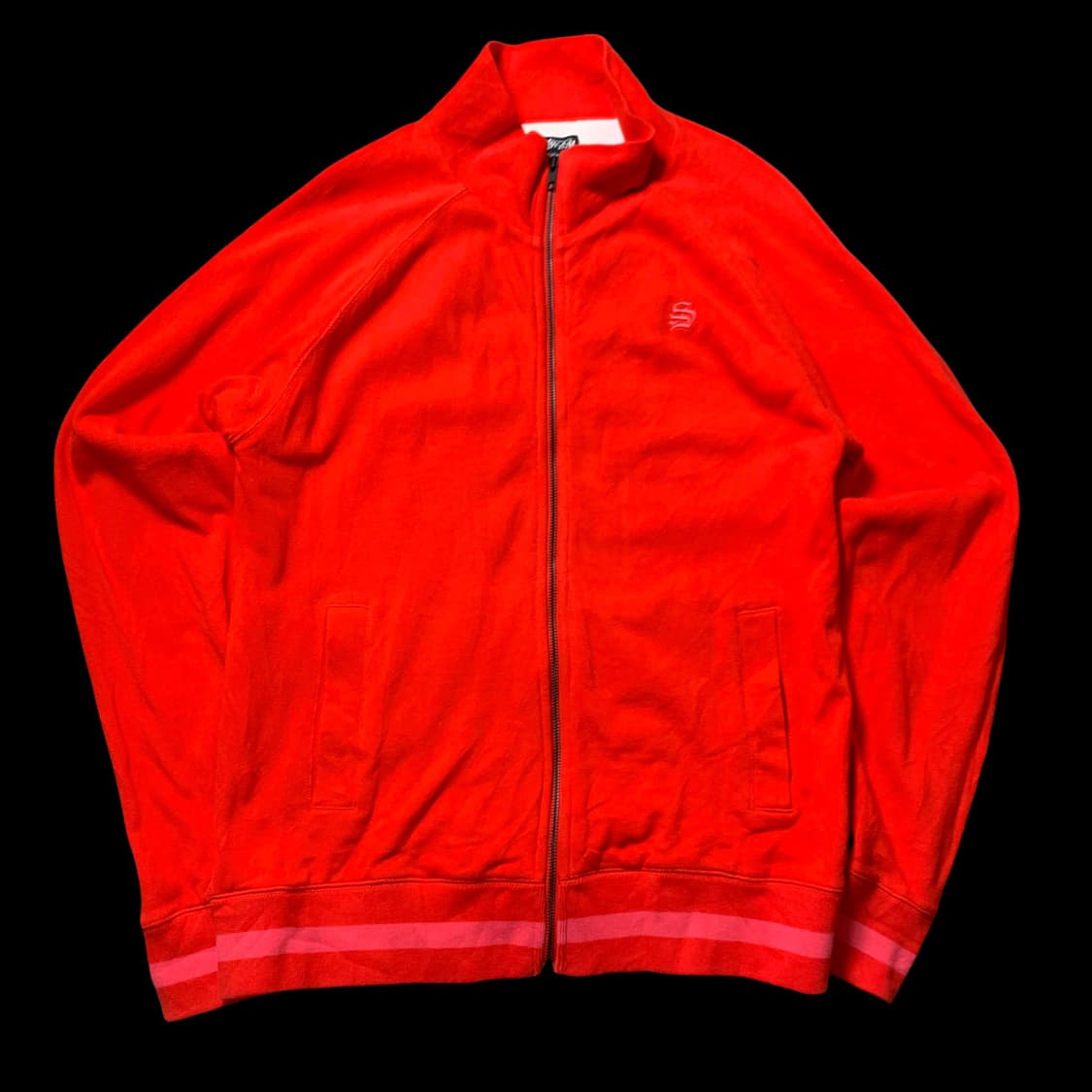 [M~L] 스투시 빨강 집업 자켓 상품이미지2